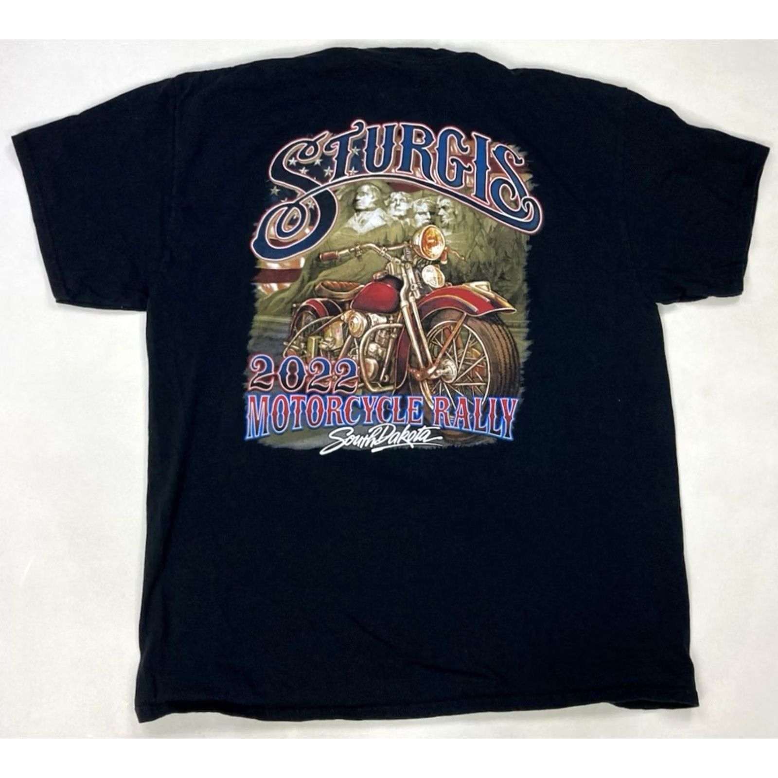 Gildan Sturgis Motorcycle Rally 2022 Graphic T-shirt Men XL Black Size US XL / EU 56 / 4 - 2 Thumbnail