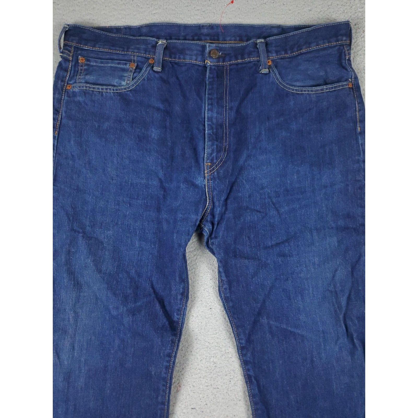 Levi's Levis Mens 505 Straight Leg Jeans 42x32 Blue Extra Large Casual Denim Pants Size US 42 / EU 58 - 2 Thumbnail