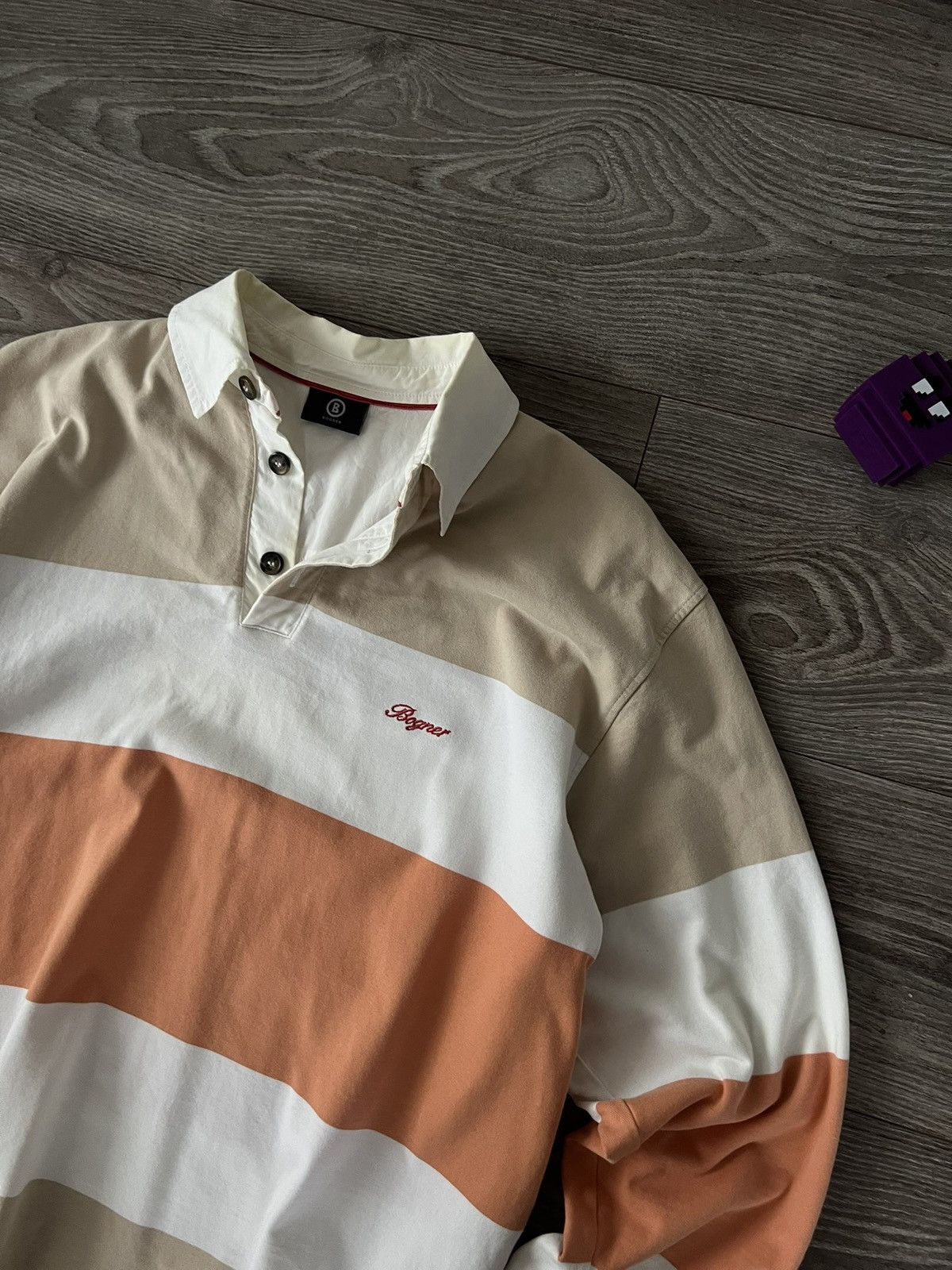 Bogner Vintage Bogner Embroidere Logo Polo Long Sleeve Tee Size US L / EU 52-54 / 3 - 11 Thumbnail