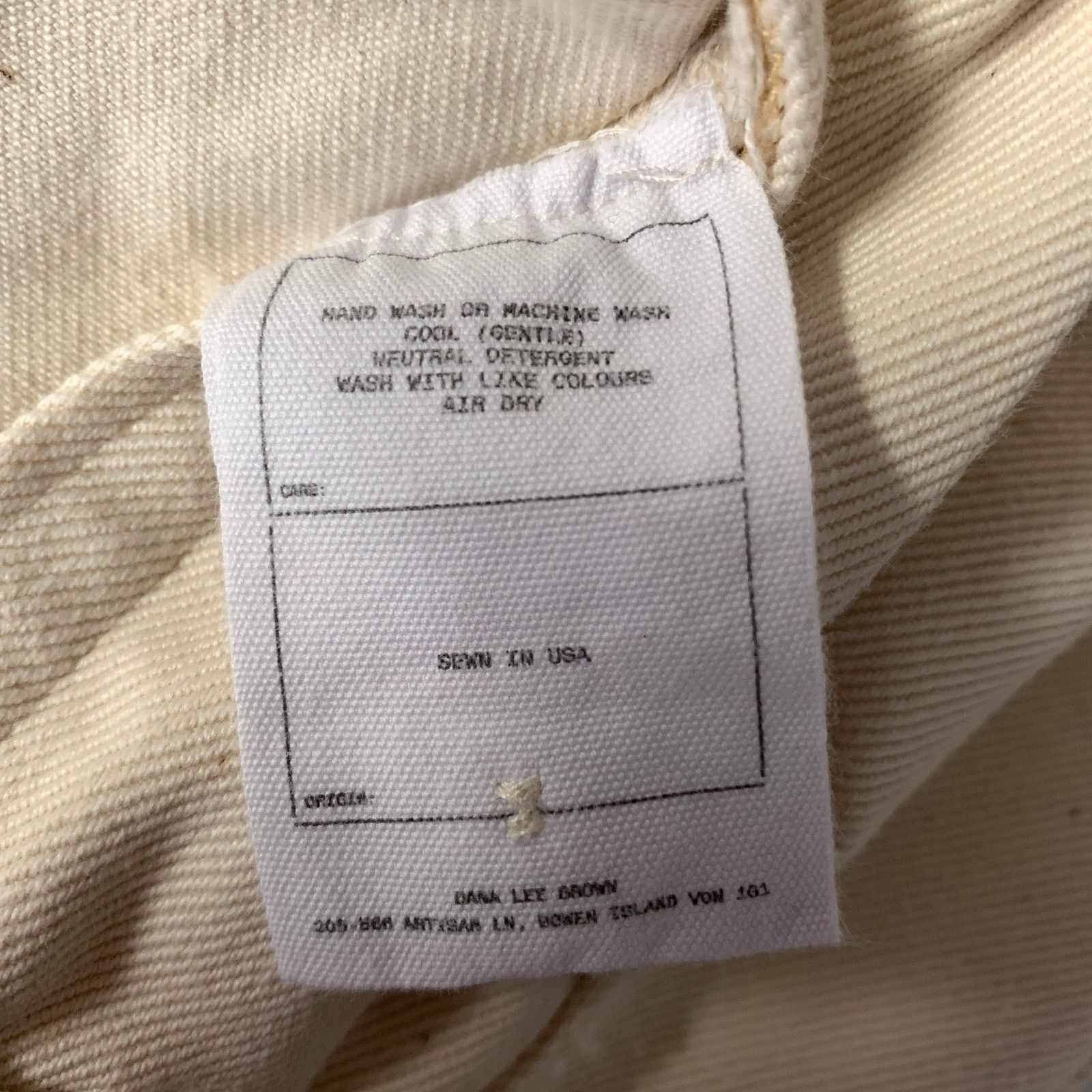 Dana Lee DANA LEE BROWN Size L Cream Cotton Pants Size US 34 / EU 50 - 6 Thumbnail