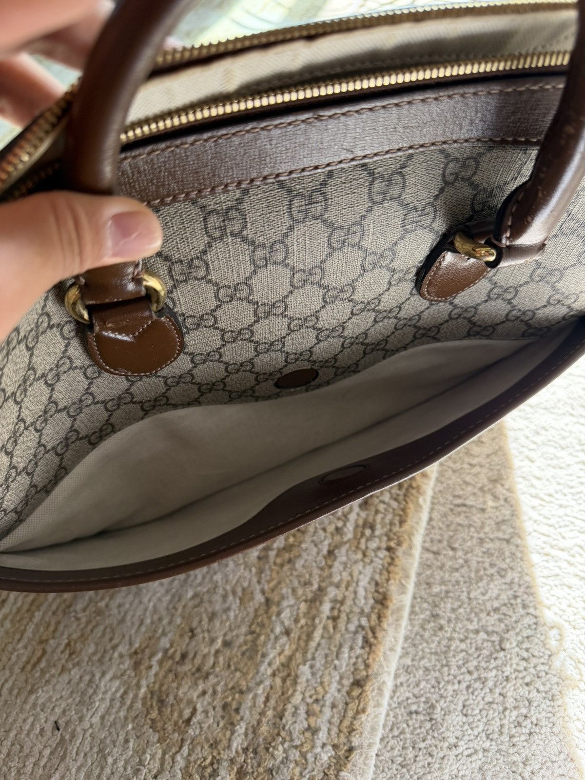 Gucci Gucci Brown GG Supreme briefcase Size ONE SIZE - 11 Thumbnail