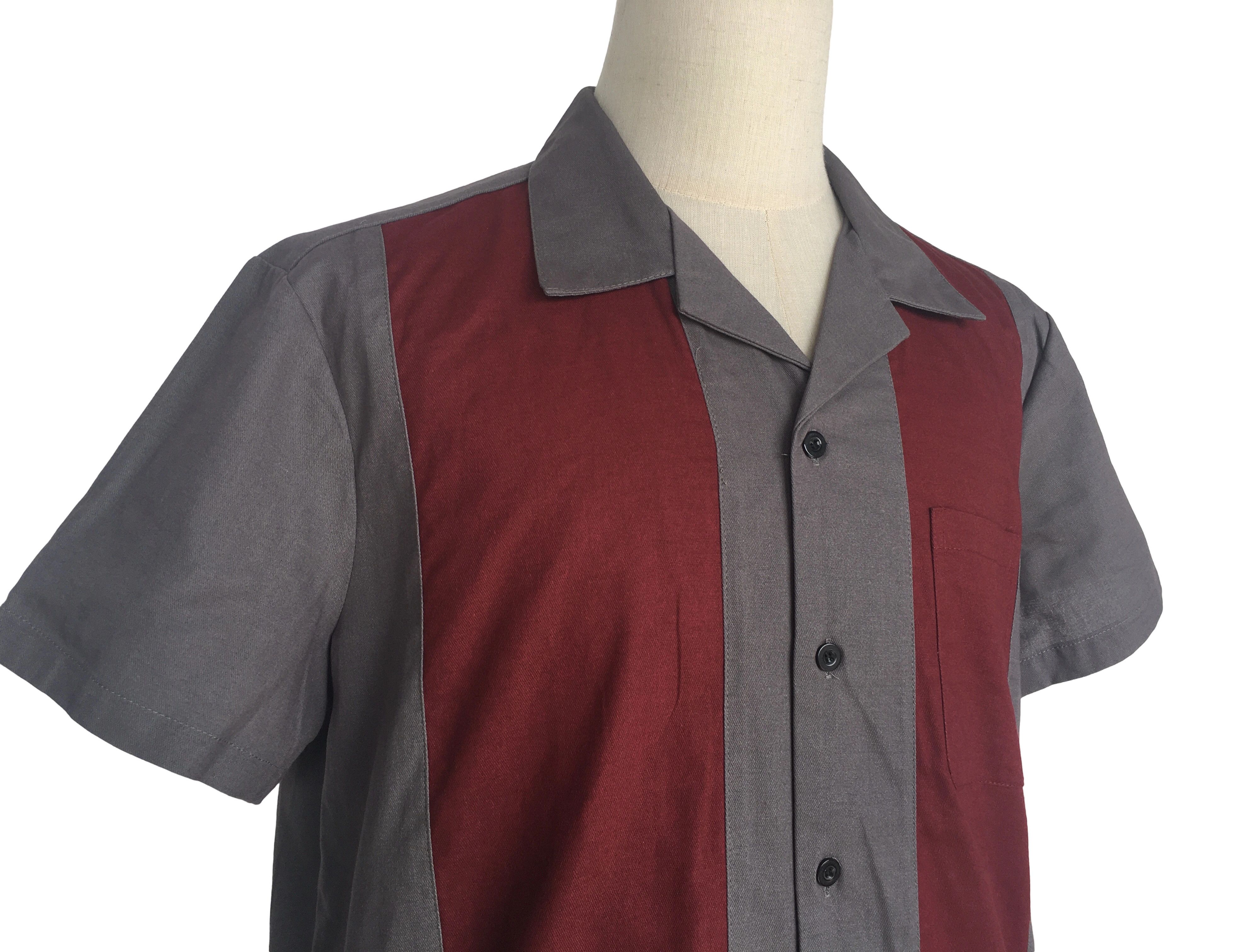 Other Vintage Style Western Shirts Bowling Shirts-gray Size US XXL / EU 58 / 5 - 5 Thumbnail