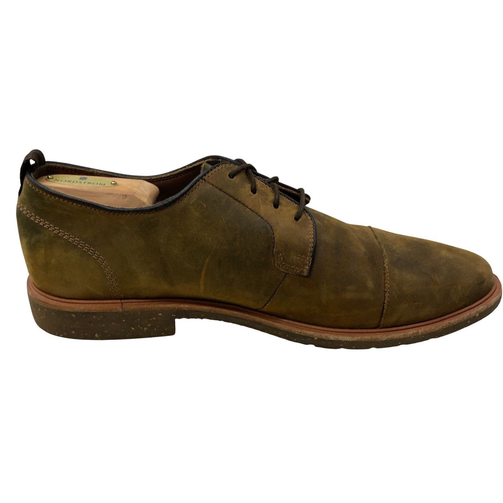 Warfield & Grand Warfield & Grand Shoes 9.5 Olive Suede Cap Toe Derby Leather Size US 9.5 / EU 42-43 - 3 Thumbnail