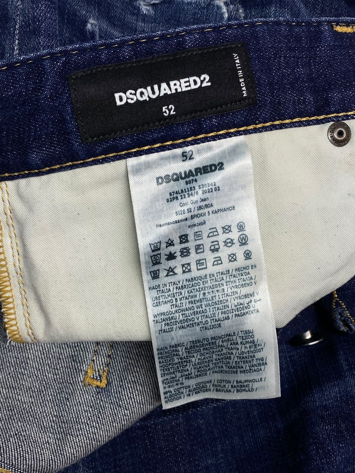 Dsquared2 🔥 DSQUARED2 DAISY EMBROIDERED JEANS Y2K COOL GUY VIBES Size US 34 / EU 50 - 23 Thumbnail