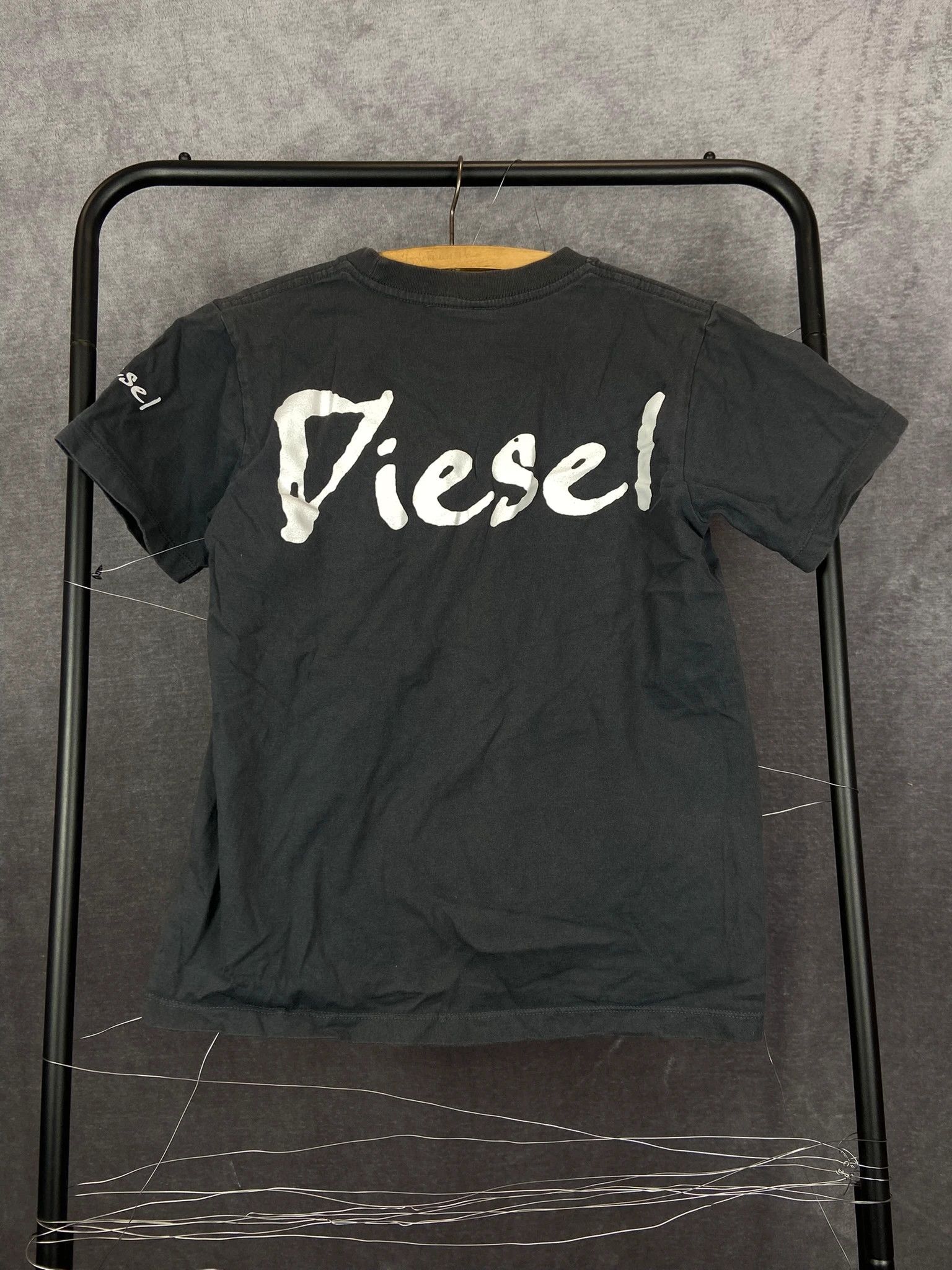 Diesel Diesel Vintage T-Shirt Grey Back Spellout Logo Print Size US M / EU 48-50 / 2 - 6 Thumbnail