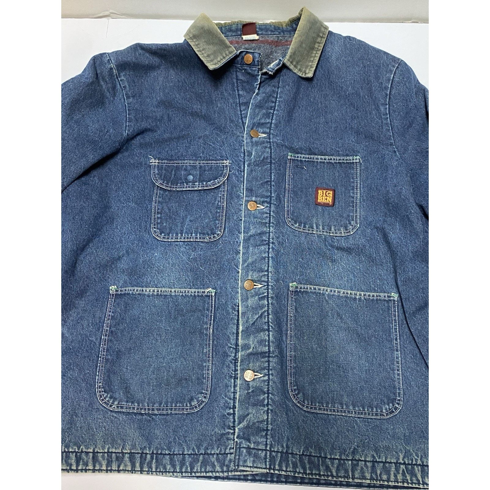 Wrangler Vtg 70'S-80'S Wrangler Big Ben Denim Coat USA Size XXL 52 Size US XXL / EU 58 / 5 - 3 Thumbnail