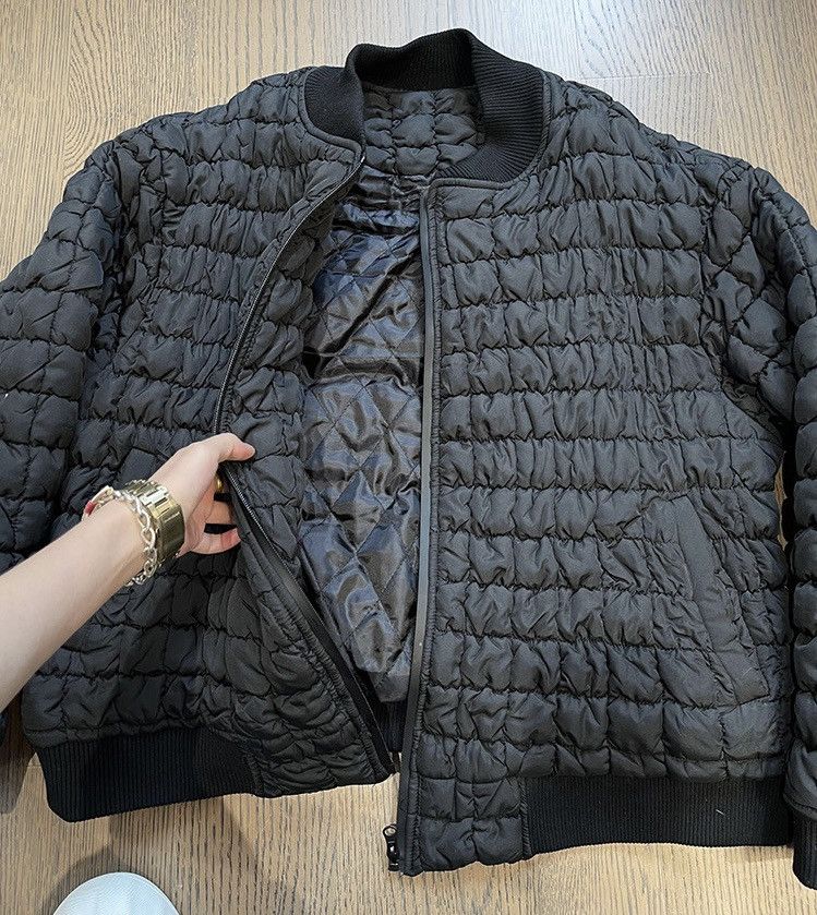 Japanese Brand × Vintage Outdoor retro y2k crinkle quilted bomber jacket Size US L / EU 52-54 / 3 - 4 Thumbnail