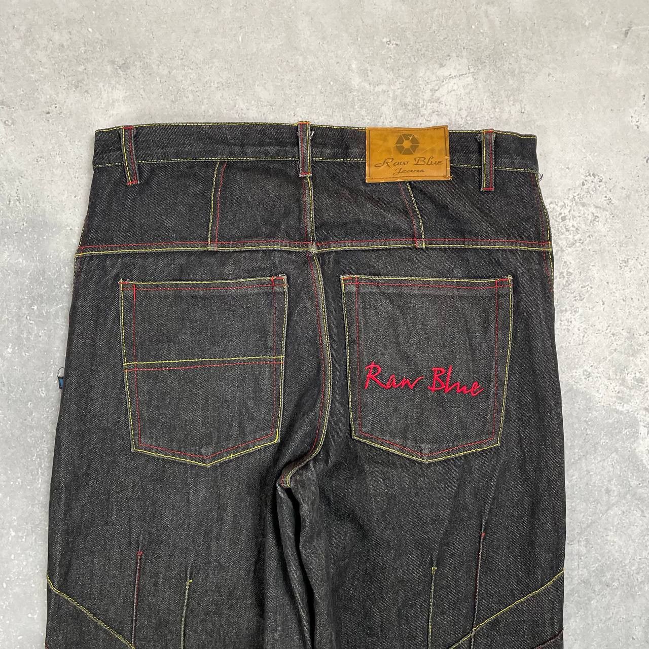 Japanese Brand × Vintage Vintage 2000s Raw Blue Rap Hip Hop Jeans Gray Size 34 Size US 34 / EU 50 - 23 Thumbnail
