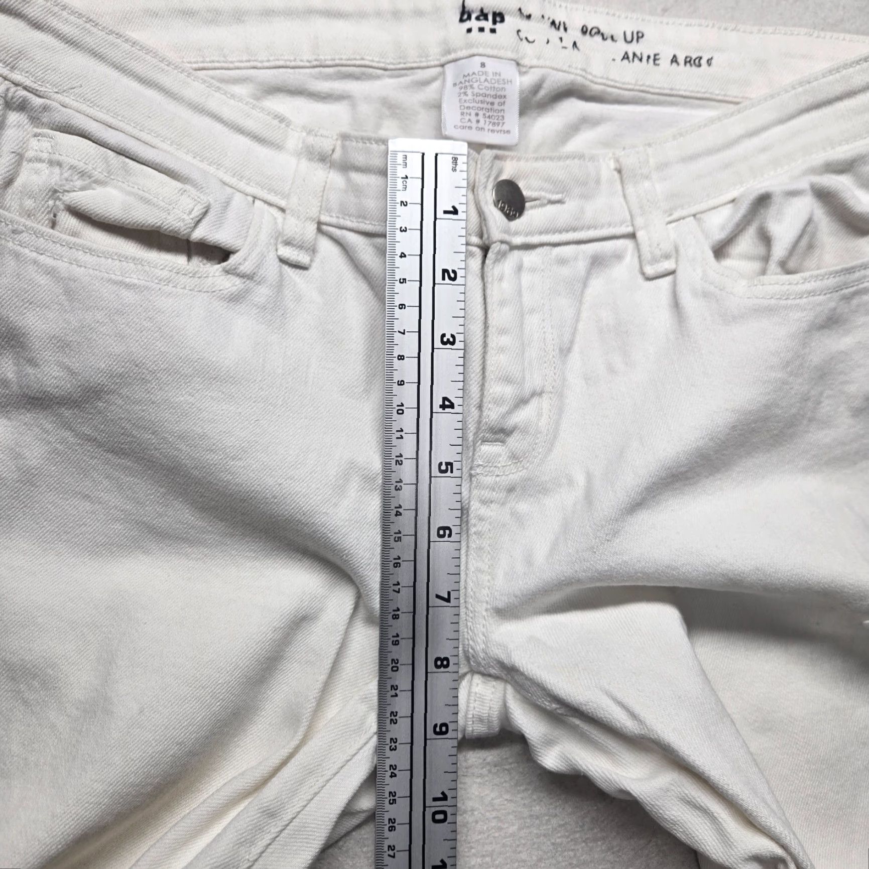 Gap Gap Signature Skinny Ankle Solid White Pants Adult Women's Size 8 Size 30" / US 8 / IT 44 - 5 Thumbnail