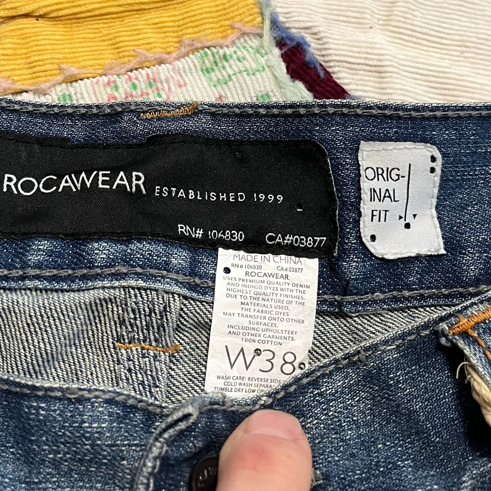 Rocawear Rocawear Y2K Baggy Skater Big Pocket Acid Washed Jeans 38x34 Size US 38 / EU 54 - 5 Thumbnail