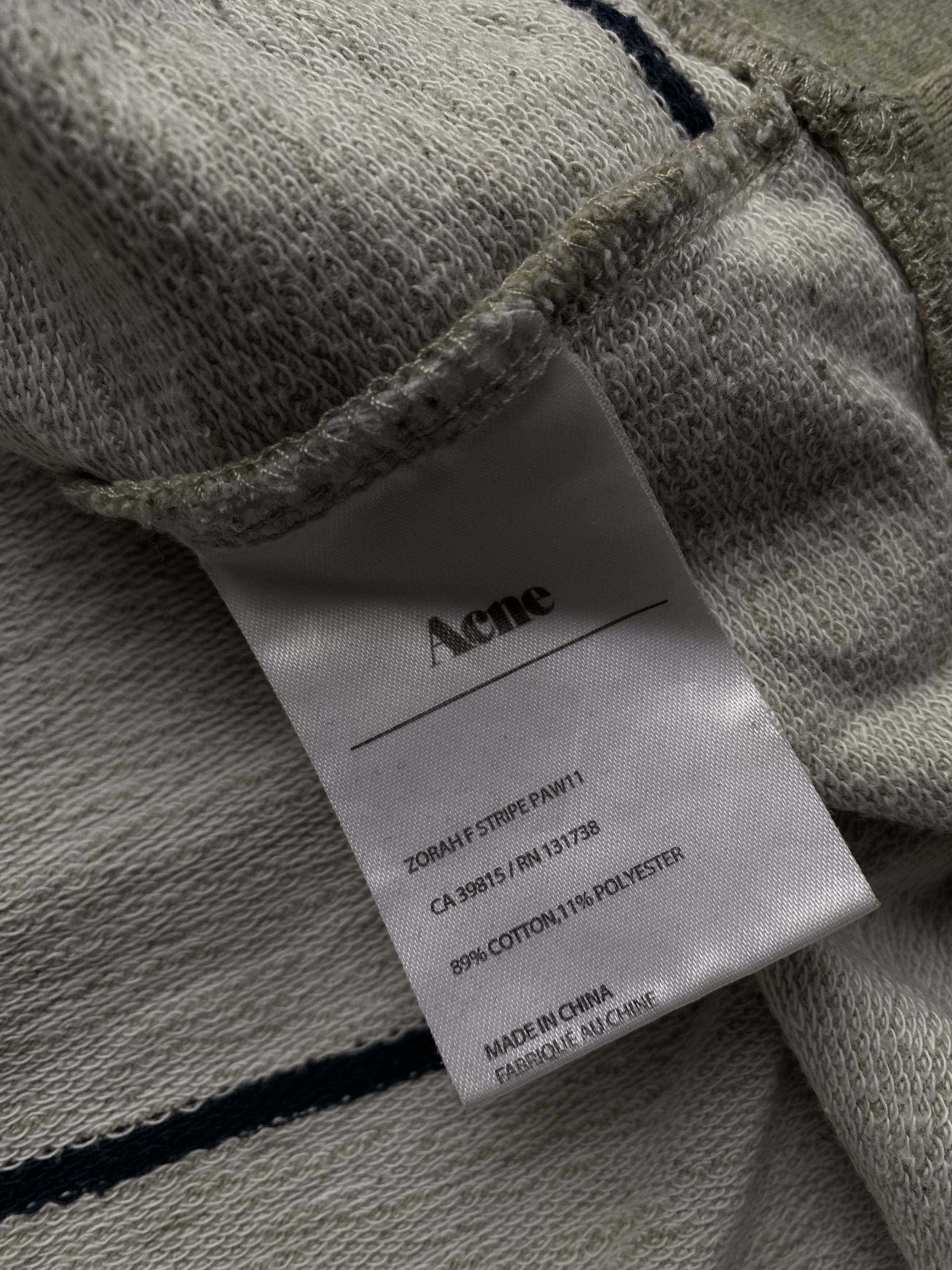Acne Studios Acne Studios Zorah F Stripe Paw11 Sweatshirt Vest Size US M / EU 48-50 / 2 - 7 Thumbnail