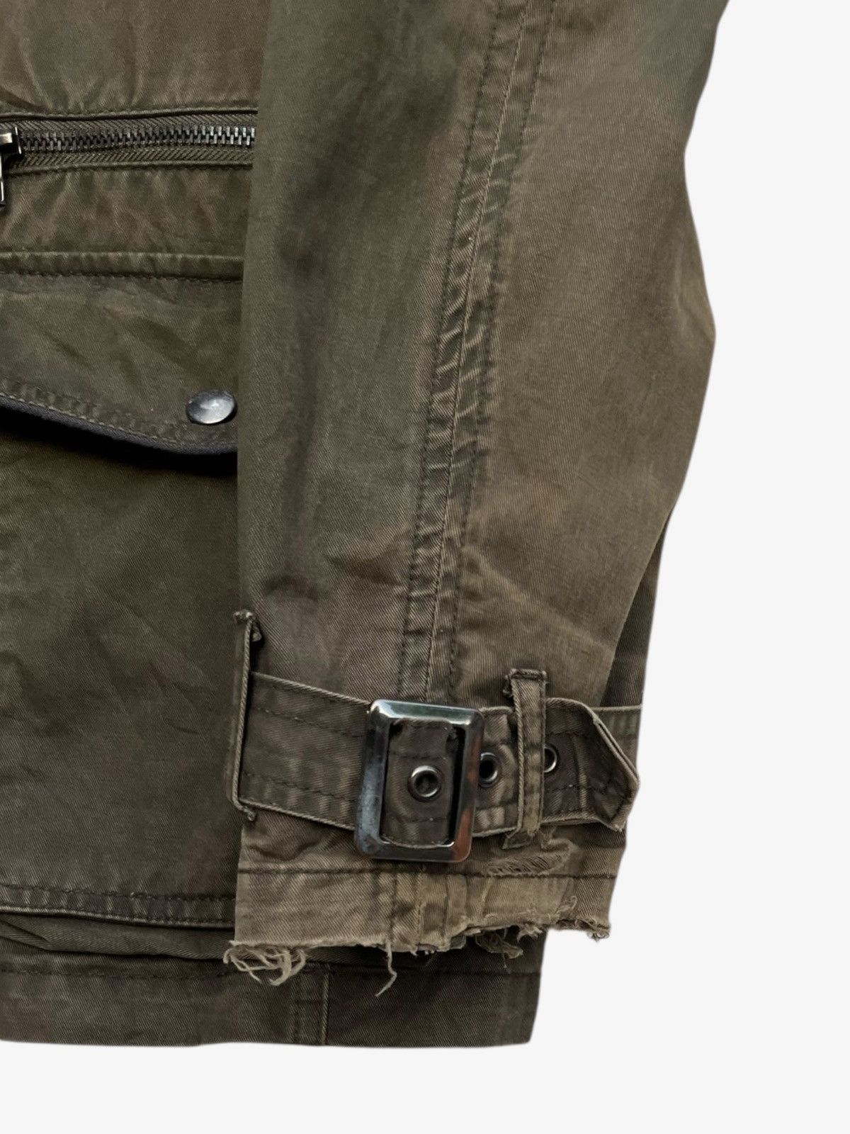 Tornado Mart Faded Distressed Anti Label Jeans Multipocket Utility Jacket Size US M / EU 48-50 / 2 - 9 Thumbnail