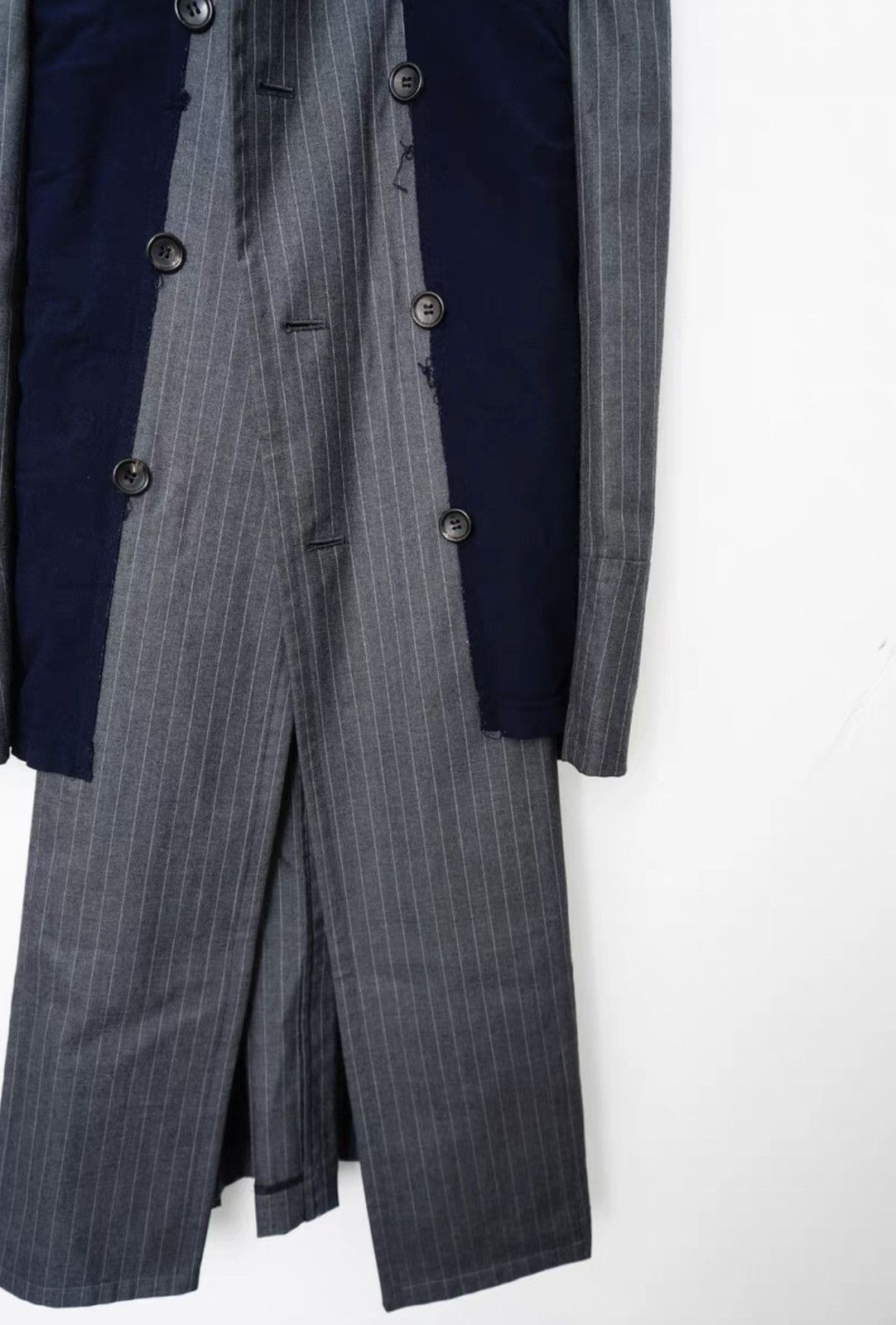 Comme des Garcons Comme des Garçons Panel Mid-Length Coat with Mandarin Collar Size US S / EU 44-46 / 1 - 5 Thumbnail