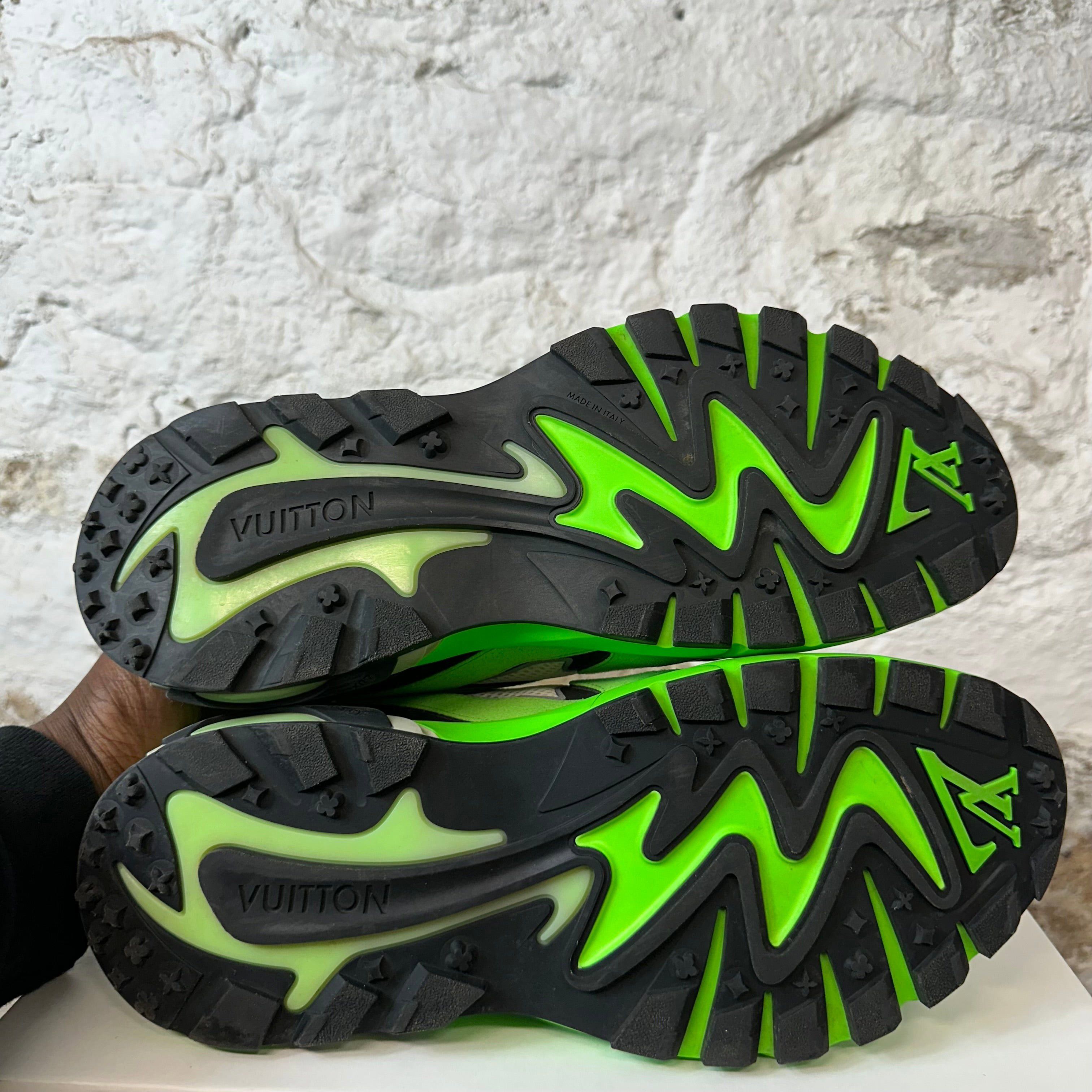 Louis Vuitton Louis Vuitton Green White Tactic Sneaker Sz 9.5 (8LV) Size US 9.5 / EU 42-43 - 6 Thumbnail