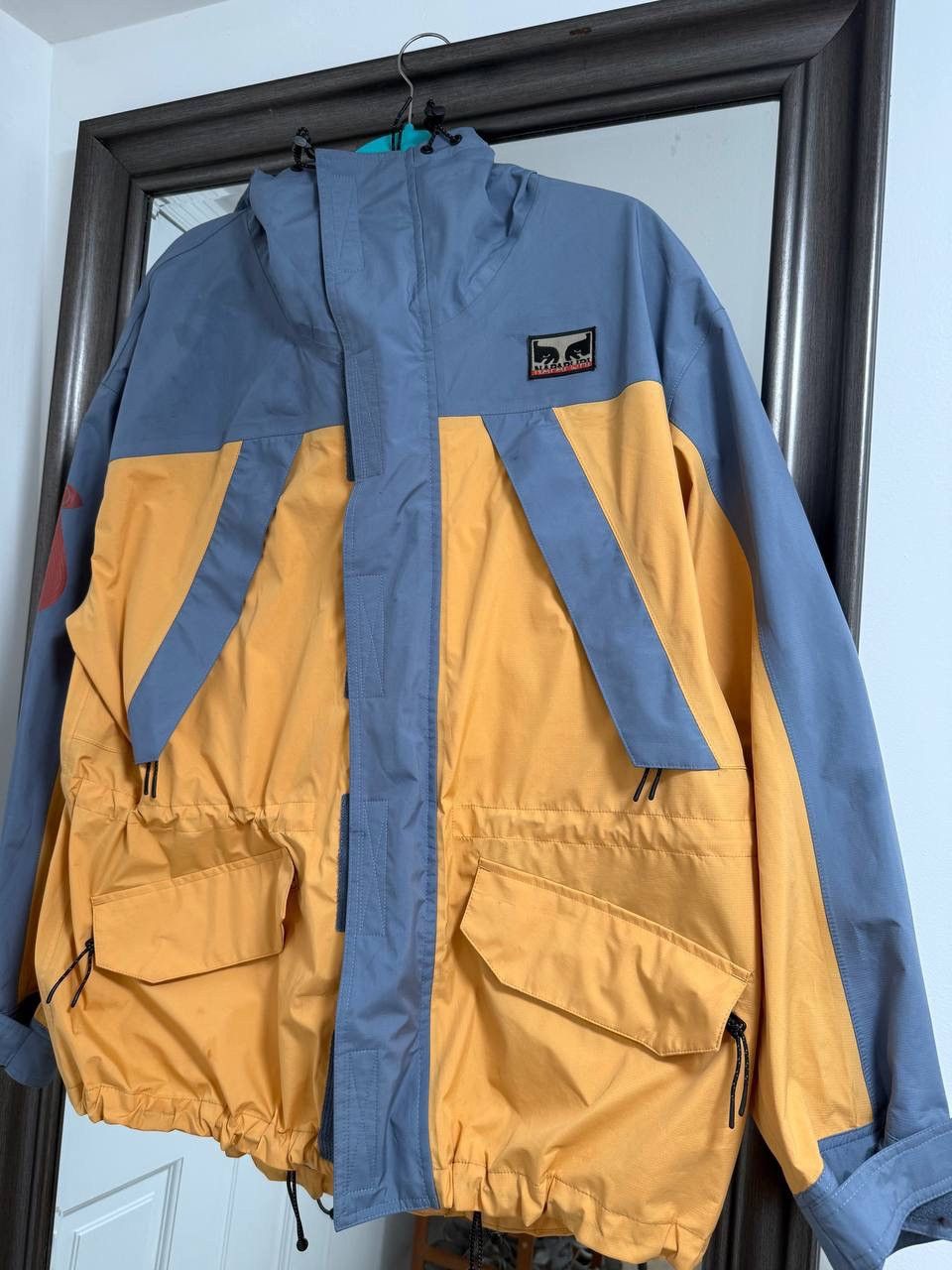 Napapijri Napapijri x Obey Epoch Shell Jacket Beige Oak waterproof Size US M / EU 48-50 / 2 - 1 Thumbnail