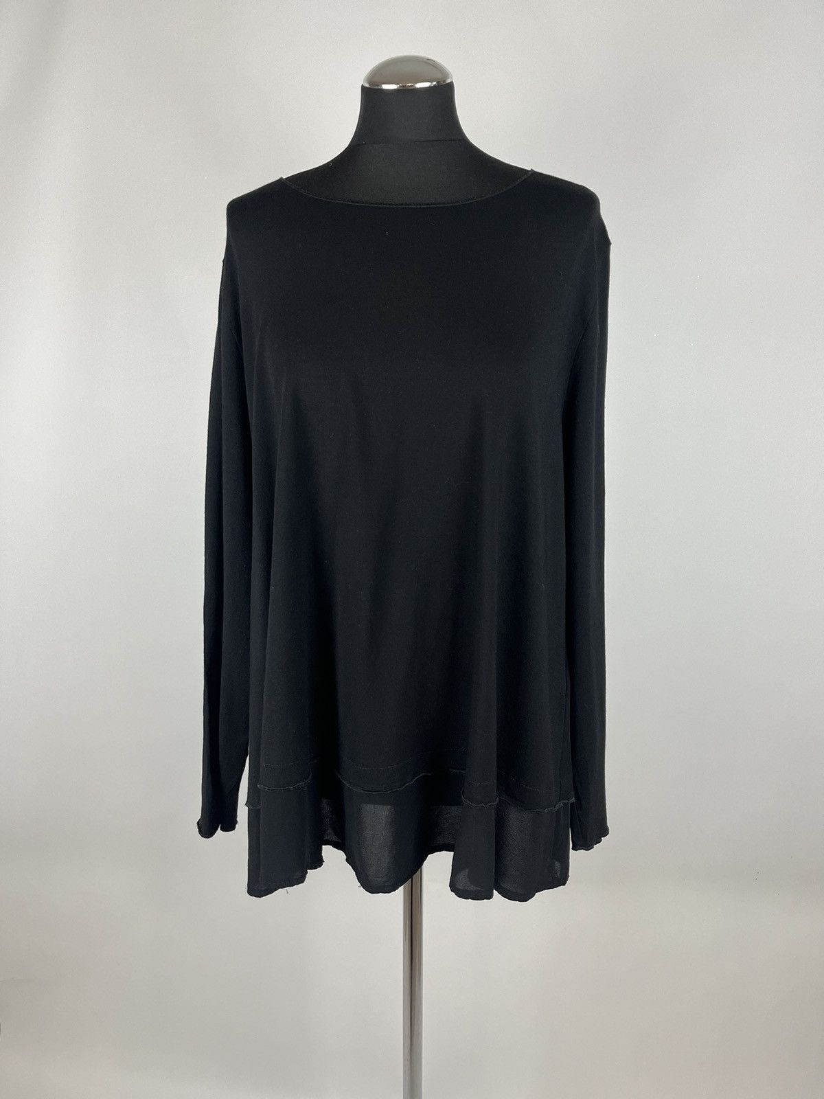 OSKA OSKA Black Long Sleeve Oversize Blouse Size 5 (0323) Size L / US 10 / IT 46 - 1 Thumbnail
