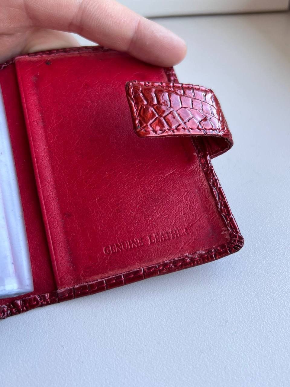 Dior Christian Dior Card Holder Wallet Vintage 90’s Red Burgundy Size ONE SIZE - 8 Thumbnail