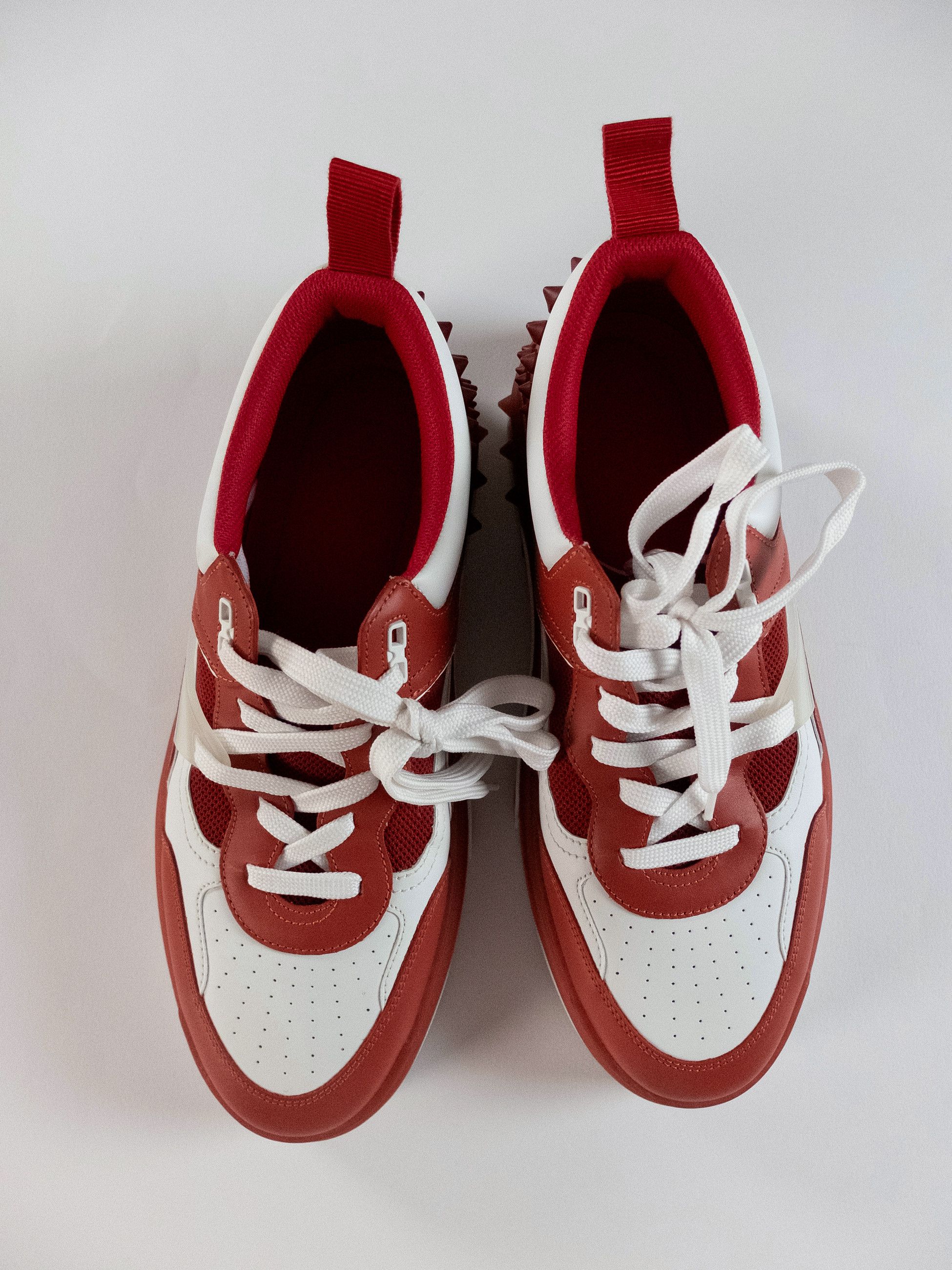 Christian Louboutin CHRISTIAN LOUBOUTIN Astroloubi white red leather sneakers 44 Size US 11 / EU 44 - 3 Thumbnail