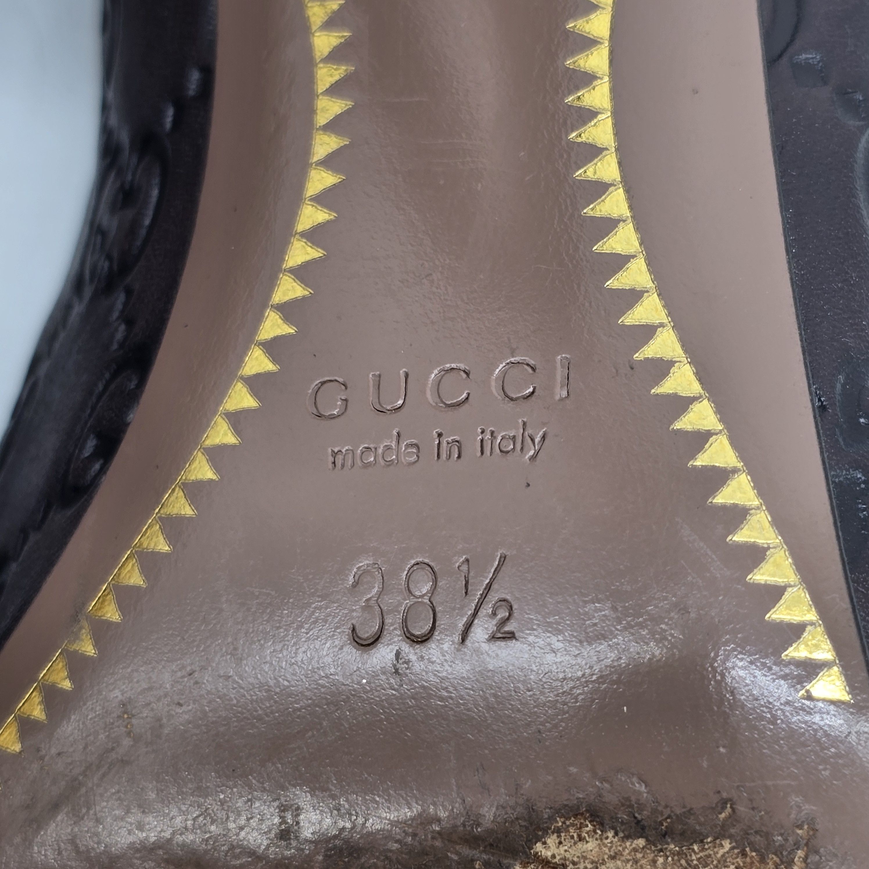 Gucci Gucci - Guccissima Leather Heel Pumps Size US 8.5 / IT 38.5 - 9 Thumbnail