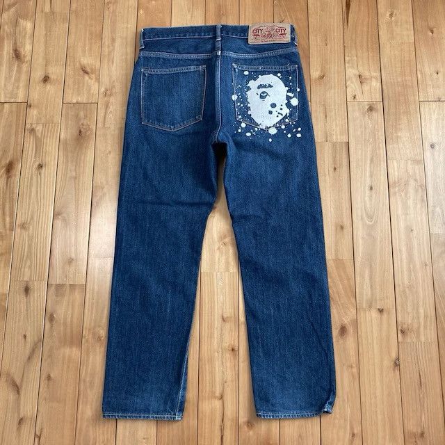 Bape BAPE APE HEAD Painter Denim Pants a bathing ape ★size S Size US 30 / EU 46 - 1 Thumbnail