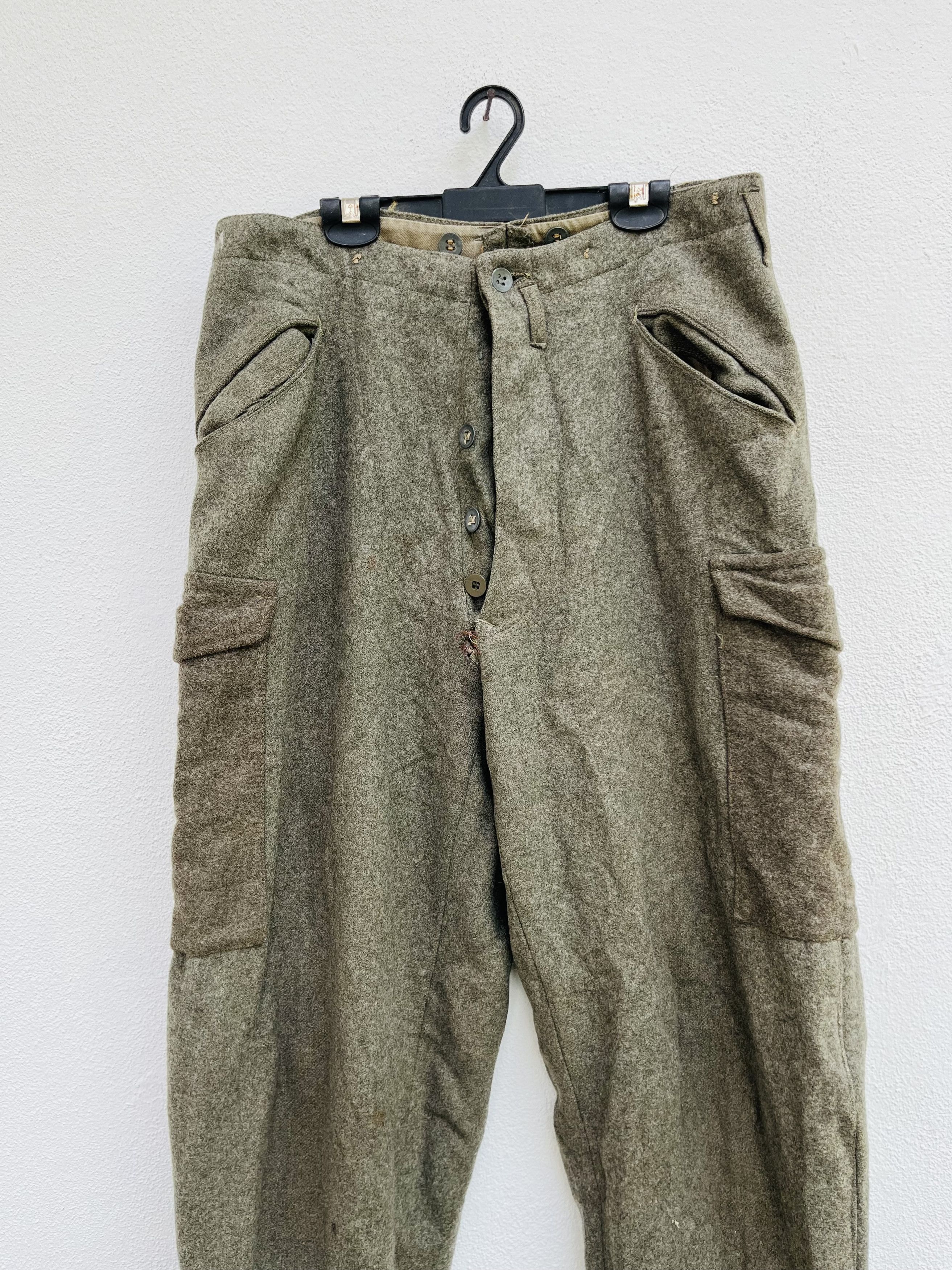 Vintage Vintage WW2 40s Swedish Military ACB Wool Pant Size US 30 / EU 46 - 3 Thumbnail