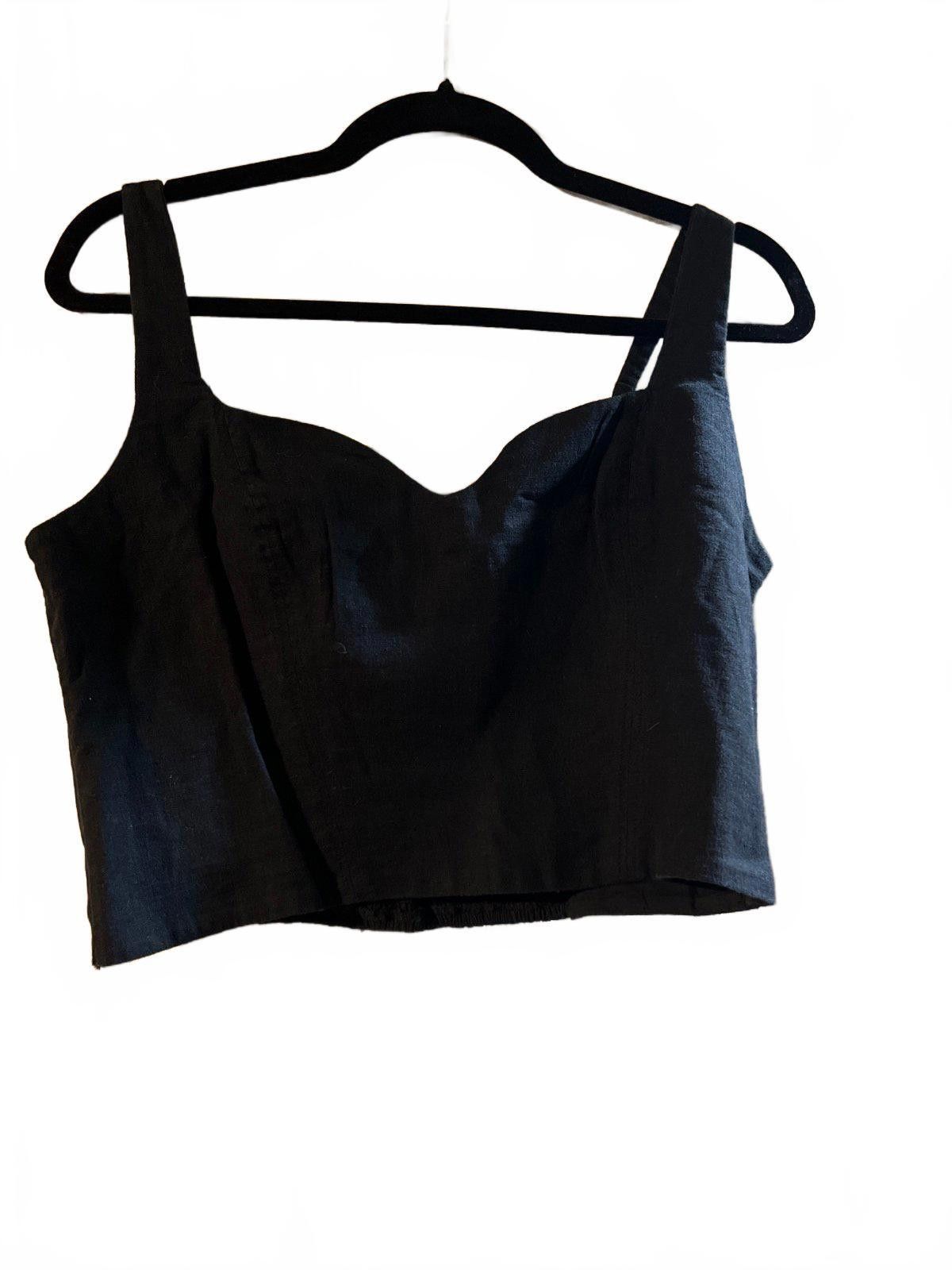 Abercrombie & Fitch Abercrombie & Fitch Black Crop Top - Stylish and Versatile Size L / US 10 / IT 46 - 1 Thumbnail