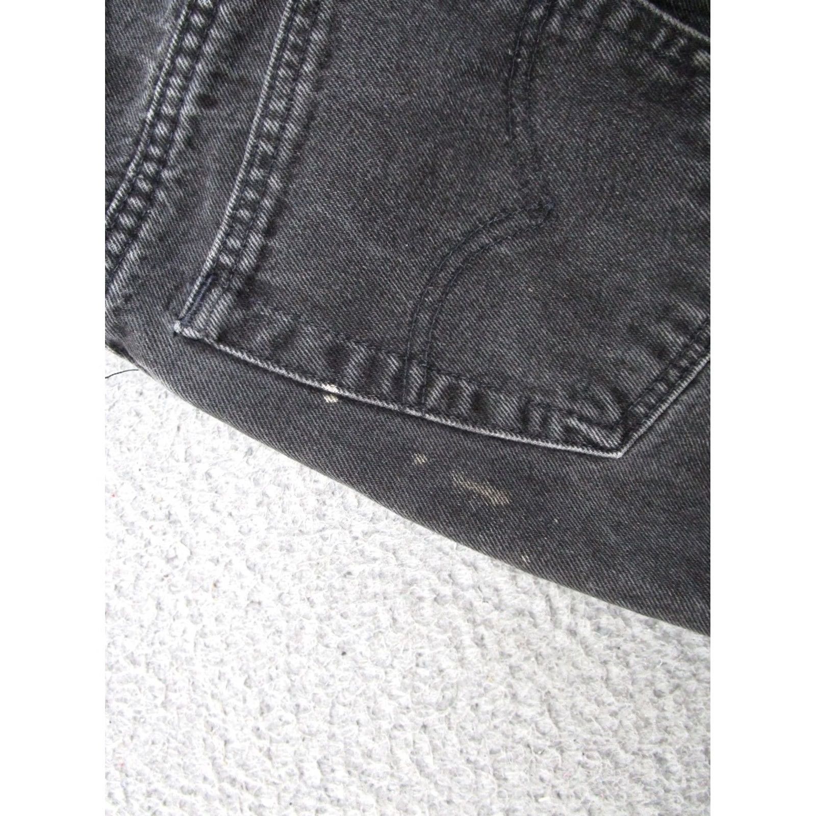 Levi's VINTAGE Levi's 550 Jeans Women’s Size 11 Black Relaxed Fit Tapered Leg USA READ Size 32" / US 10 / IT 46 - 5 Thumbnail