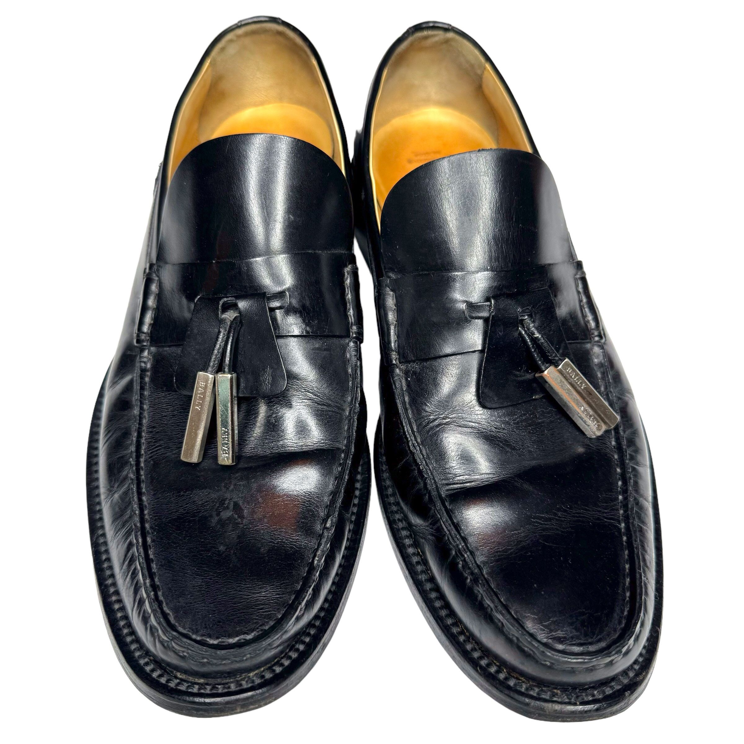 Bally Men\'s Classic Black Leather Slip-On Vintage Loafers size 9 BALLY Men main image 3