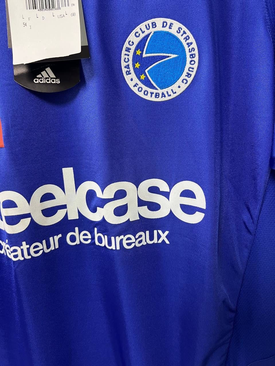 Adidas NWT Strasbourg 2005/2006 Home Mailot Adidas Football Shirt L Size US L / EU 52-54 / 3 - 8 Thumbnail