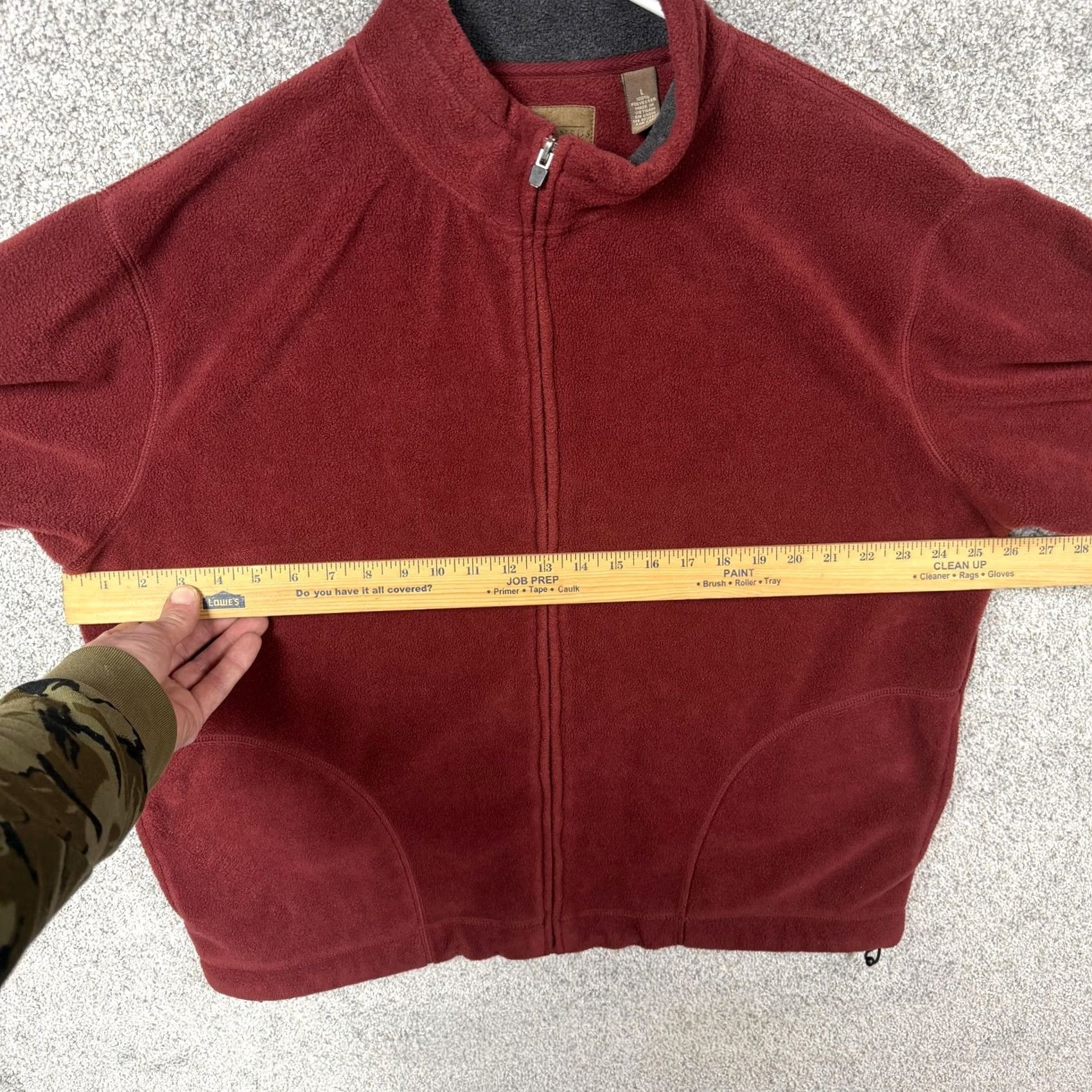 Vintage Consensus Jacket Mens L Red Fleece Full Zip Autumn Y2K Cabincore Hiking Casual Travel Pockets Stainless Size US L / EU 52-54 / 3 - 4 Thumbnail