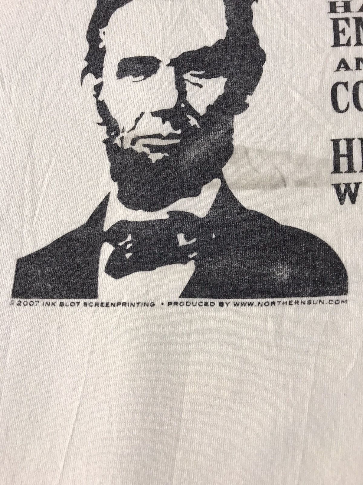 Vintage Sos Texas Usa Abraham Lincoln Us President Quote’s Tee Size US M / EU 48-50 / 2 - 5 Thumbnail