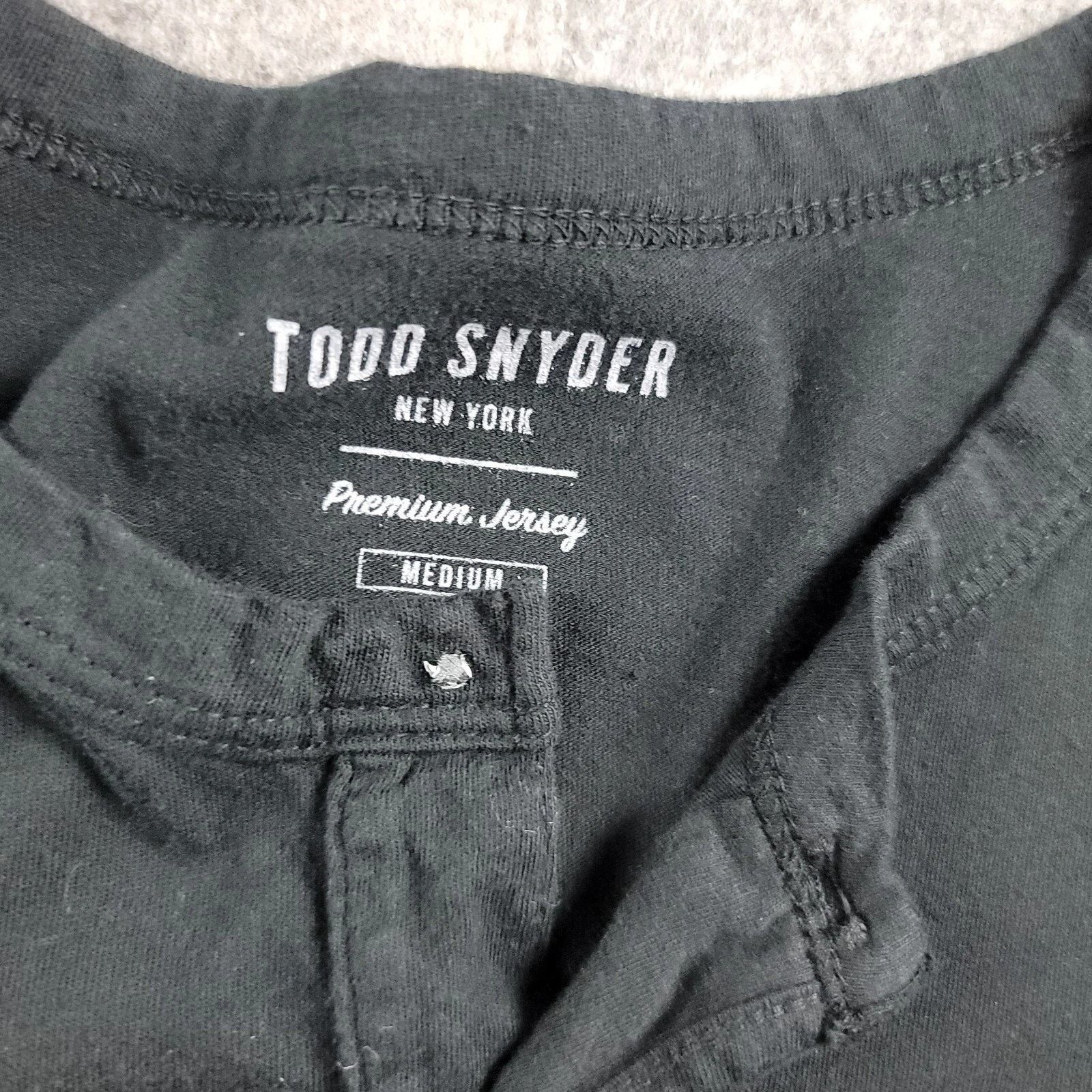 Todd Snyder Todd Snyder Premium Jersey Henley T-Shirt Short Sleeve *Read Size US M / EU 48-50 / 2 - 5 Thumbnail