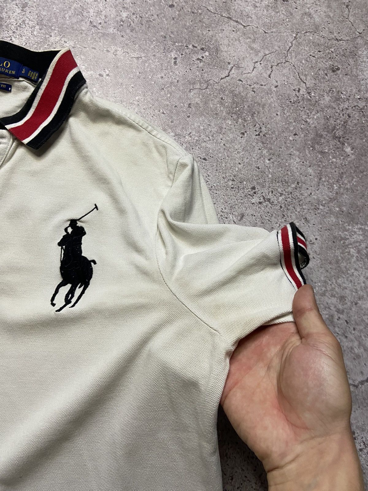Polo Ralph Lauren × Vintage Polo Ralph Lauren Big Horse Pony Tee Size US L / EU 52-54 / 3 - 3 Thumbnail