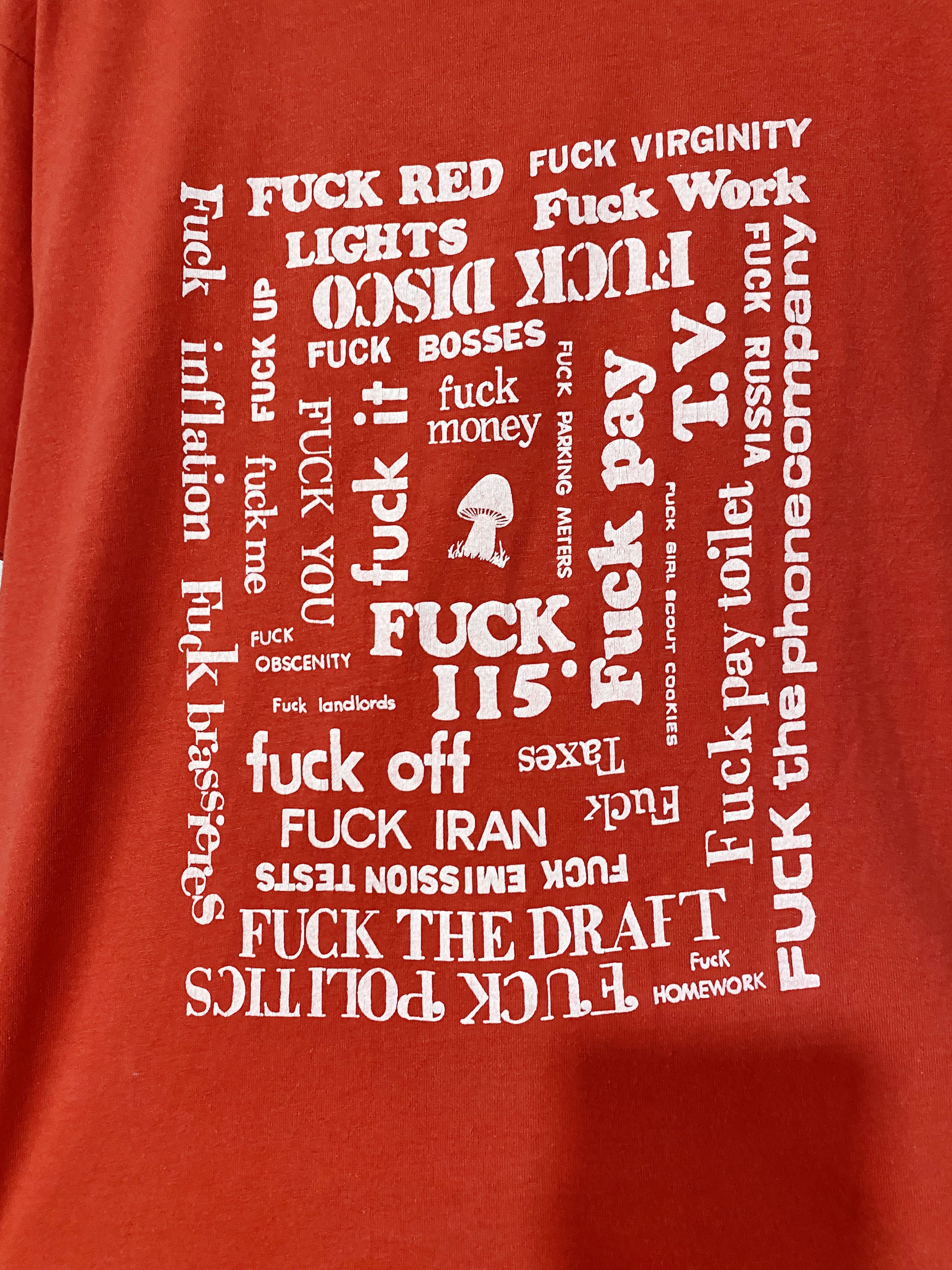 Vintage Vintage Fuck Everything Shirt Size US L / EU 52-54 / 3 - 2 Thumbnail