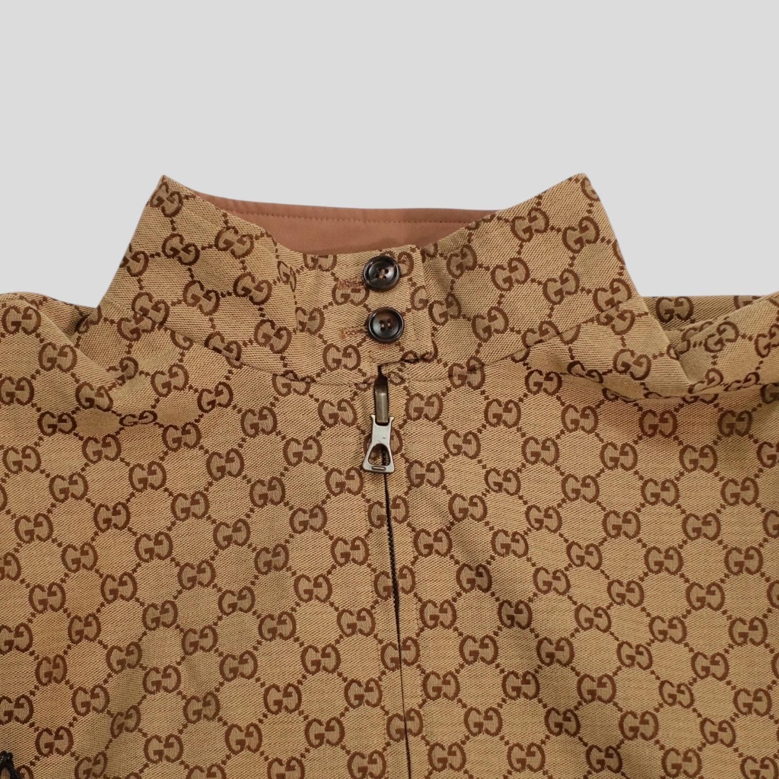 Gucci Gucci GG Supreme Canvas Reversible Jacket in Brown Size US XL / EU 56 / 4 - 2 Thumbnail