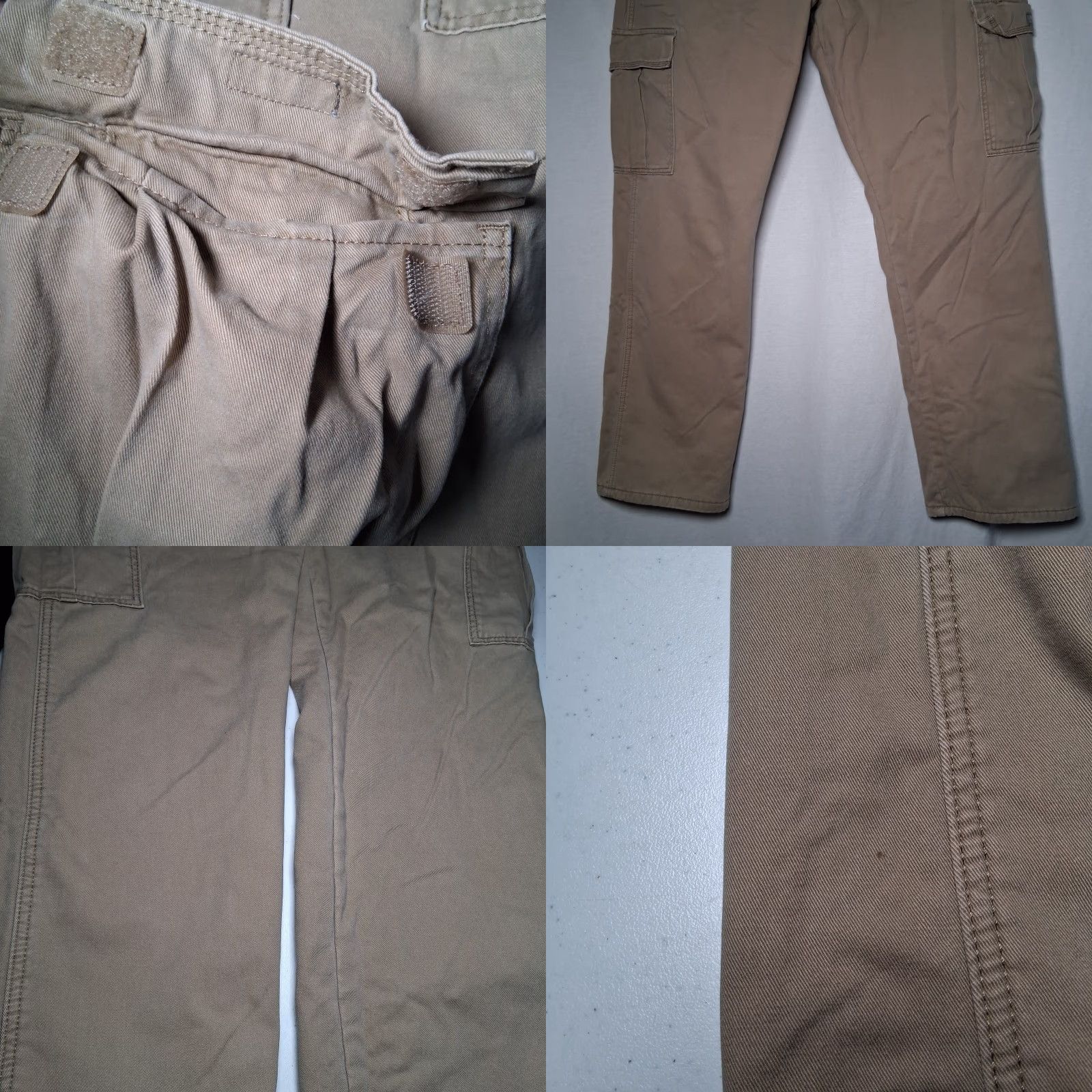 Wrangler Wrangler Cargo Pants Men 36x31 Beige Fleece Lined Twill Workwear Size US 36 / EU 52 - 9 Thumbnail