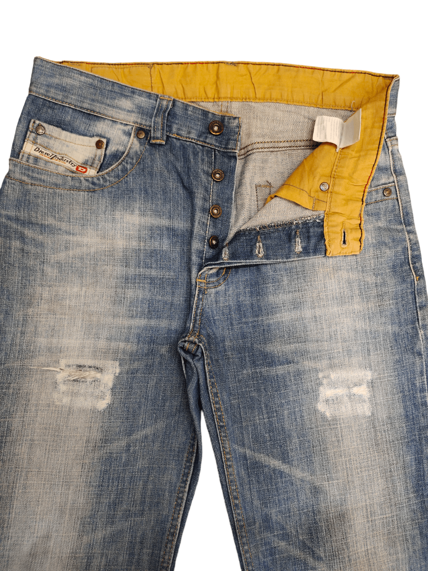 Diesel Flare Jeans Diesel Clawmark Distress Faded Boot Cut Y2k Size US 31 - 19 Thumbnail