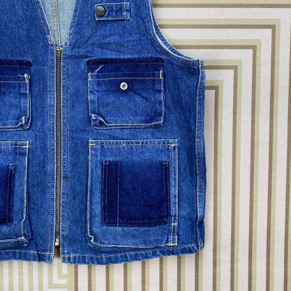 Vintage 🫶Vintage Bobson Denim Vest Jacket Size US M / EU 48-50 / 2 - 5 Thumbnail