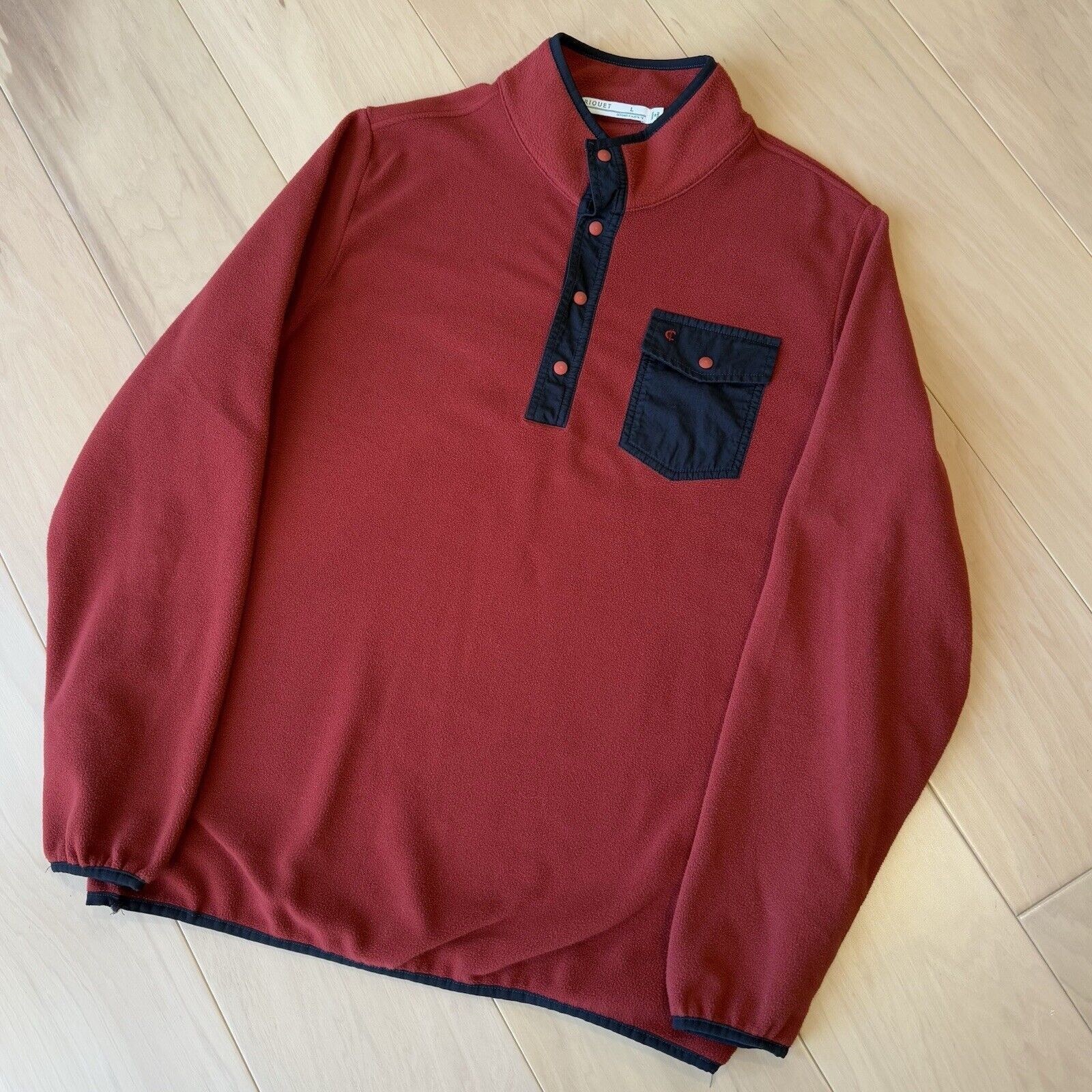 Criquet Criquet Snap Pullover Large Red Fleece Pullover Outerwear Size US L / EU 52-54 / 3 - 9 Thumbnail