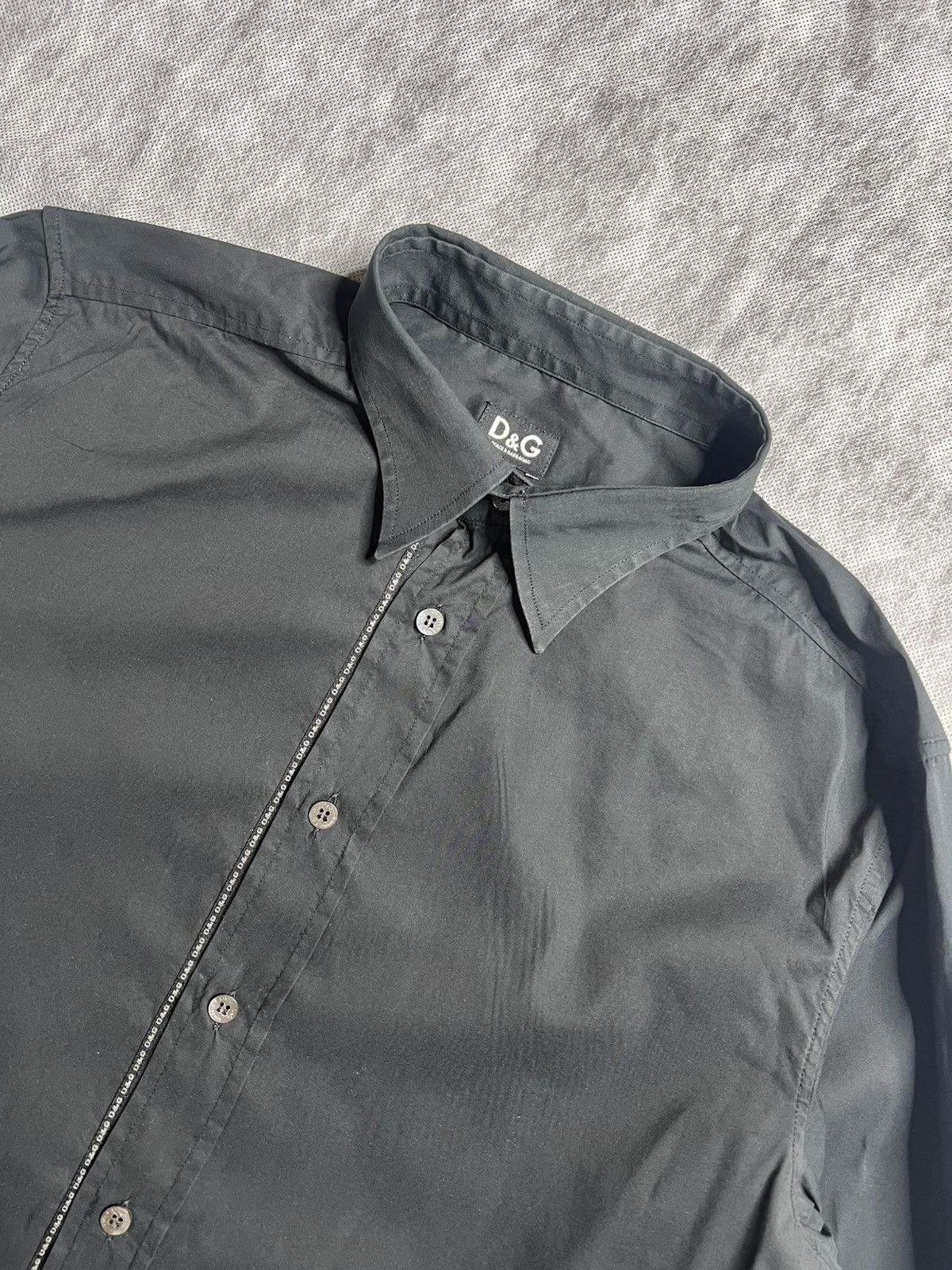 Dolce & Gabbana Black Dolce & Gabbana Dres Shirt Size M Size US M / EU 48-50 / 2 - 2 Thumbnail