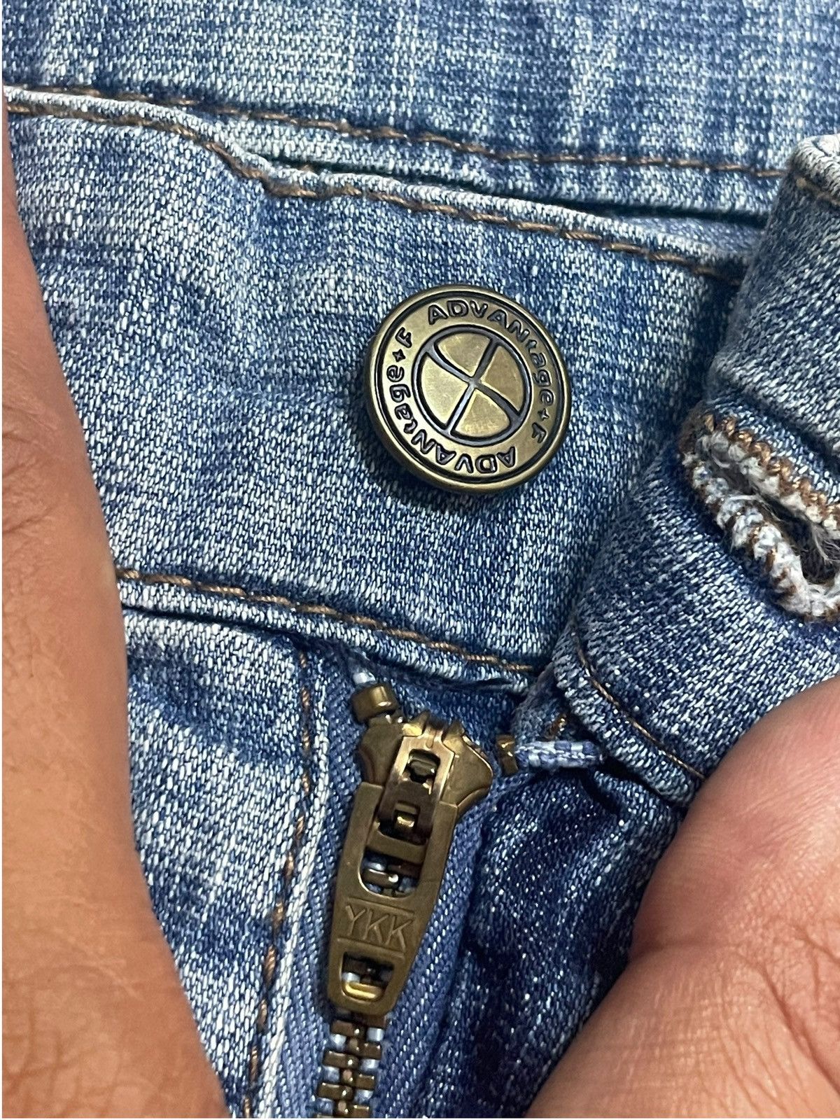 Japanese Brand Vtg Japanese Women’s Denim Punk Style Buckle Wide Leg Jeans Size 27" / US 4 / IT 40 - 11 Thumbnail