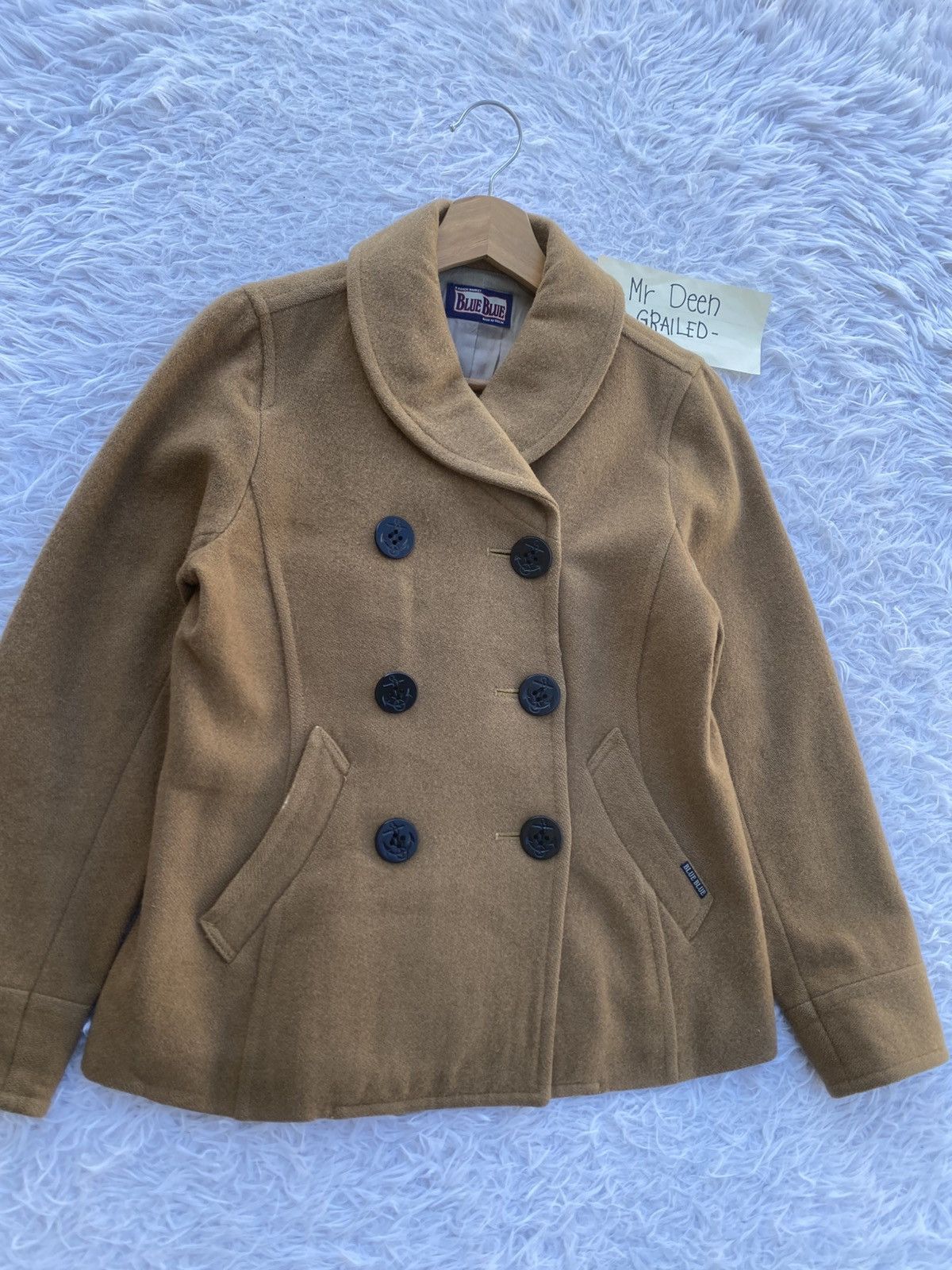 Blue Blue Japan Rare Vintage Blue Blue Wool Women Jacket Size S / US 4 / IT 40 - 6 Thumbnail