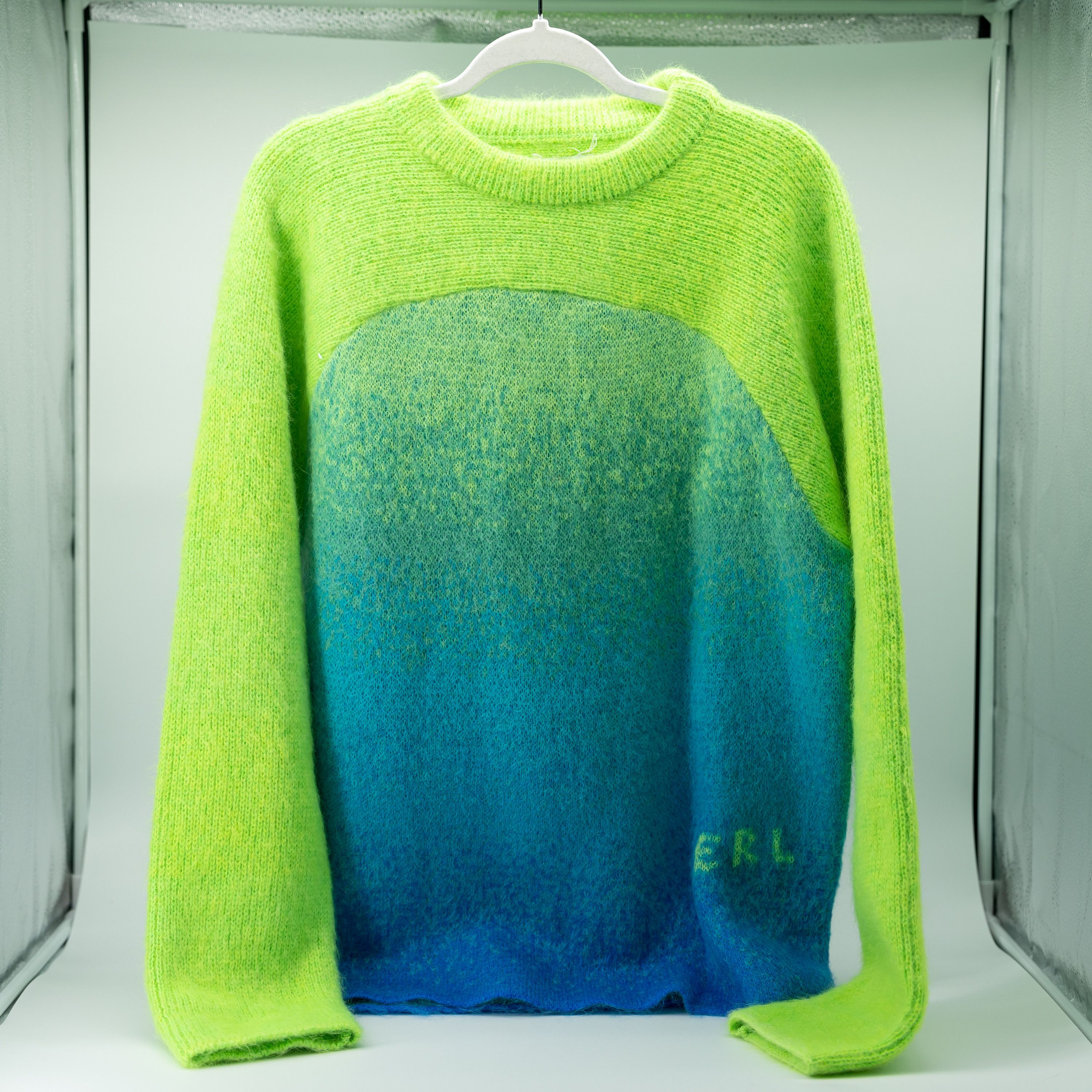 ERL size M - ERL Green Gradient Rainbow Sweater Size US M / EU 48-50 / 2 - 5 Thumbnail