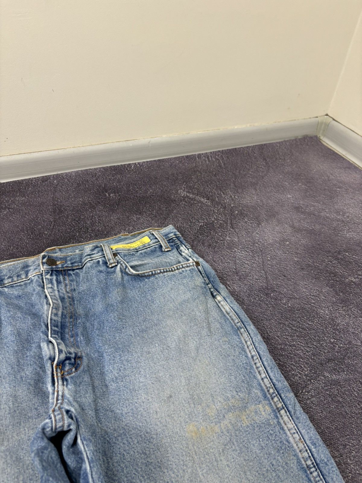 Dickies Vintage 90s Dickies USA Faded Light Blue Denim Baggy Jeans Size US 38 / EU 54 - 11 Thumbnail