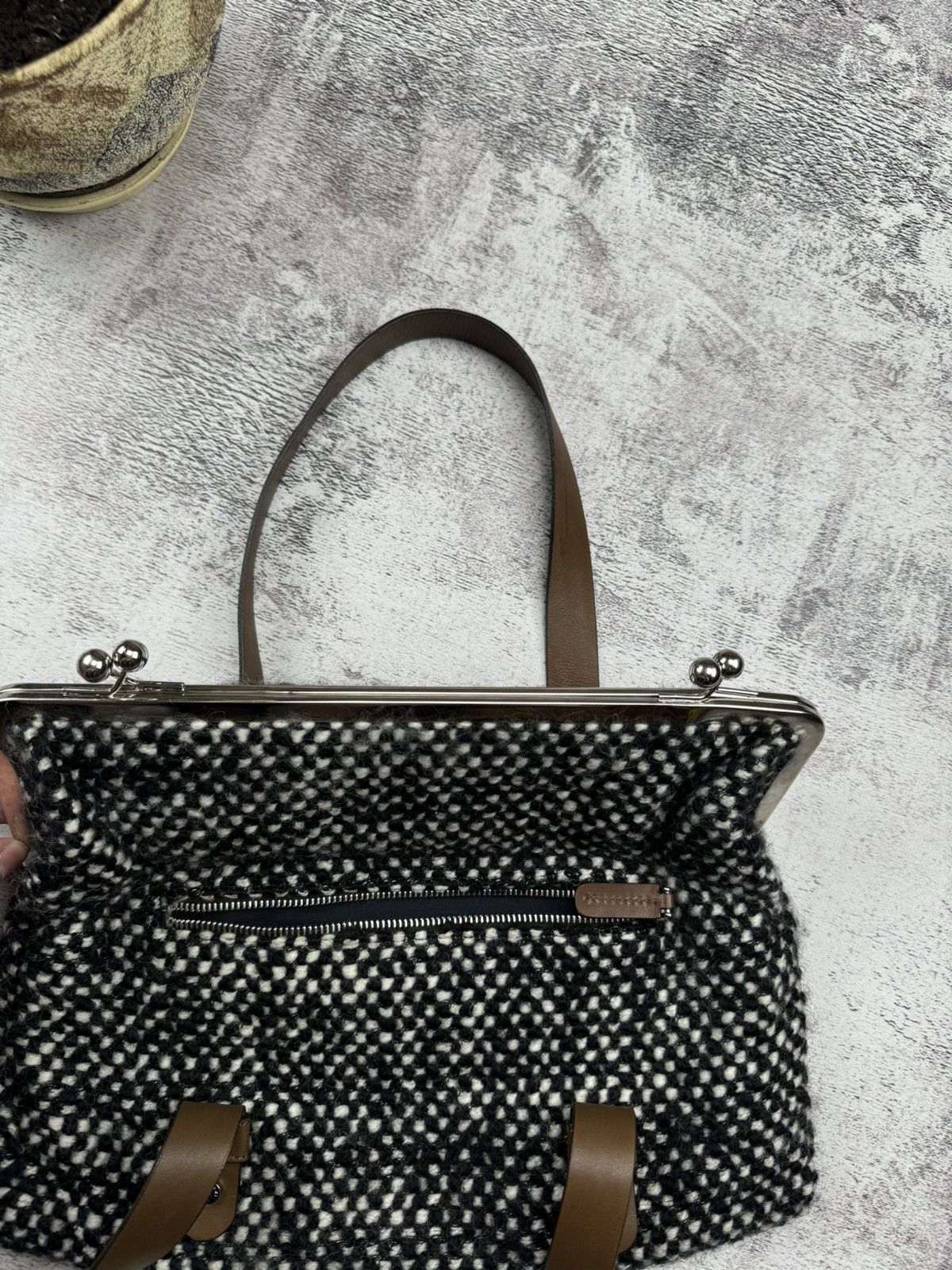 Marni Vintage 90S Tweed Marni Luxury Made in Italy Bag Size ONE SIZE - 13 Thumbnail