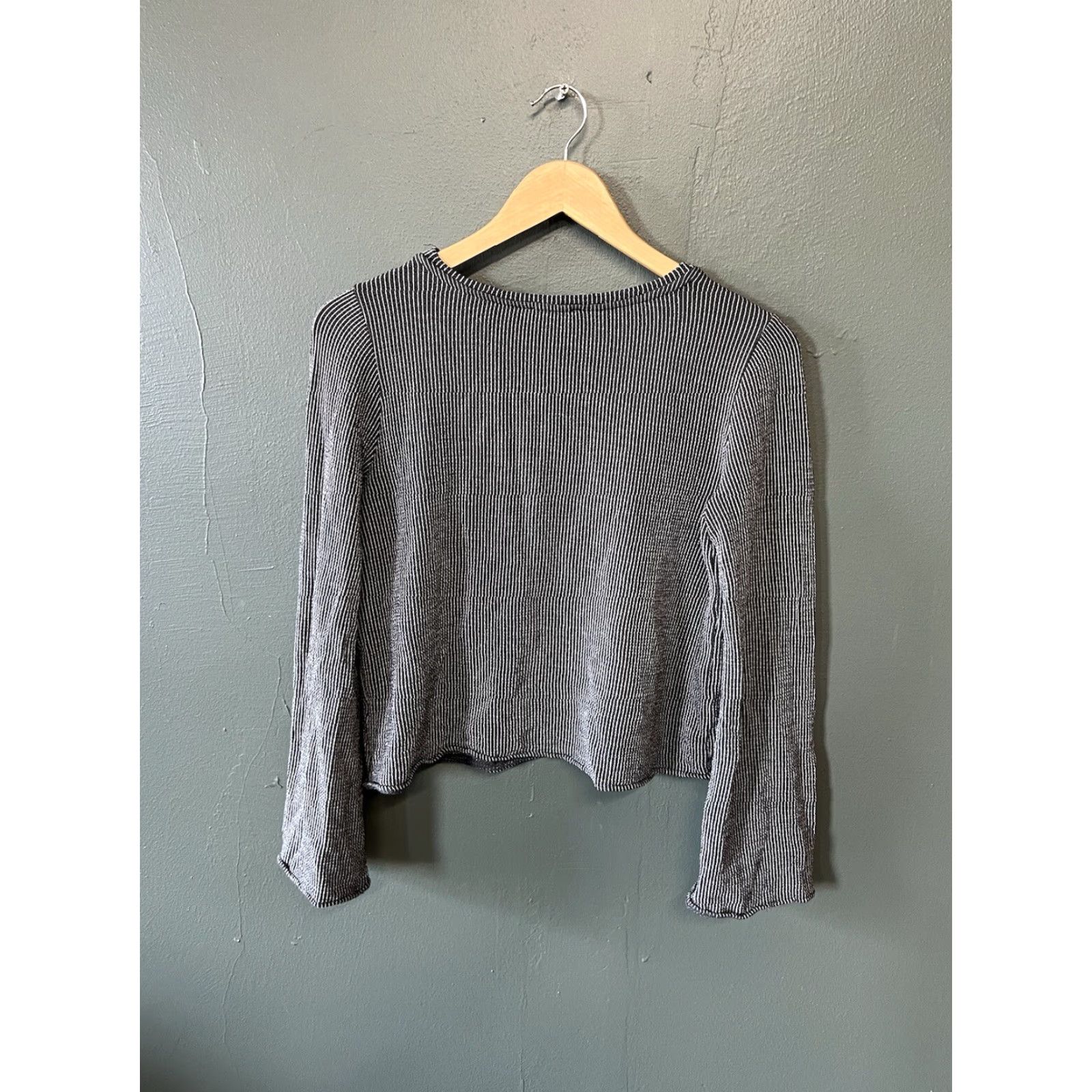 Zara Zara Basic Collection Black Long Sleeve Shirt S Womens Short Title: Zara Basic Collection Black Long Sleeve Shirt S Womens Size S / US 4 / IT 40 - 2 Thumbnail