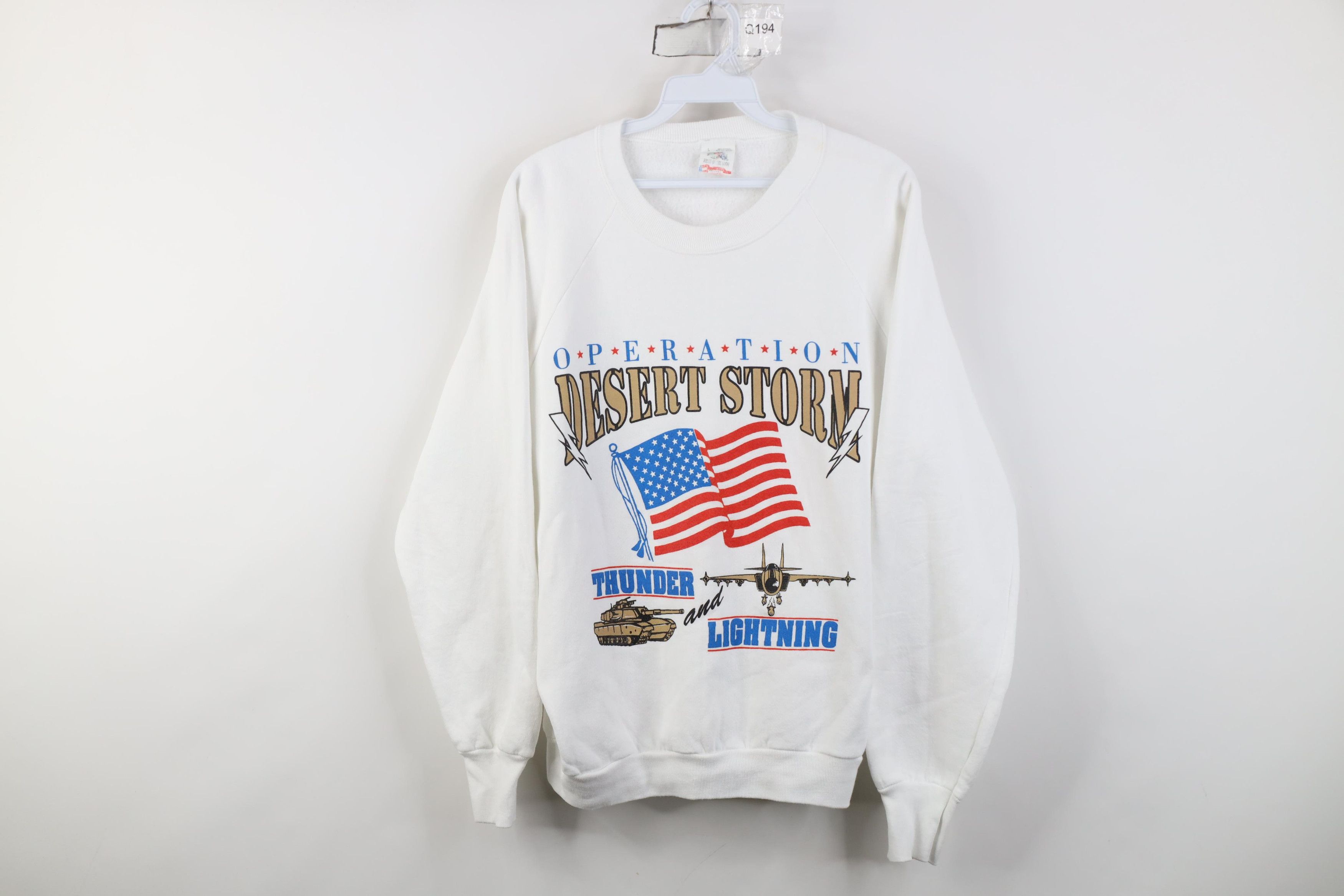 Vintage Vintage 90s Operation Desert Storm Military Sweatshirt USA Size L / US 10 / IT 46 - 1 Thumbnail