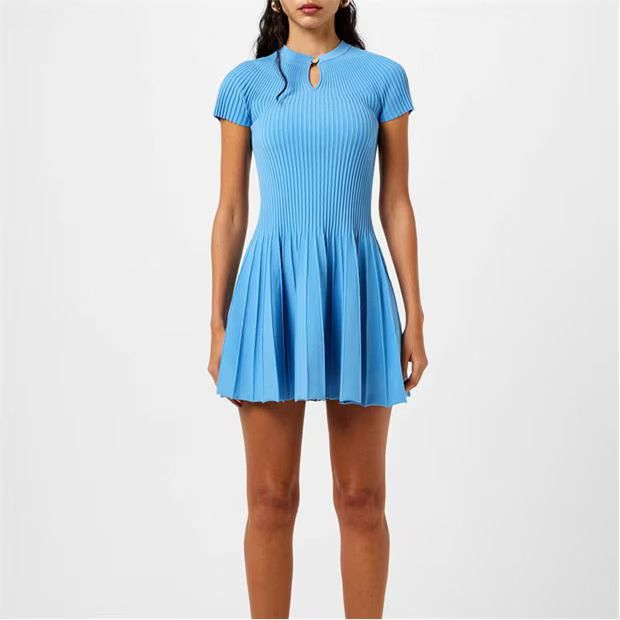 Balmain o1g2r1mq0924 Mini Dress in Blue Size XS / US 0-2 / IT 36-38 - 3 Thumbnail