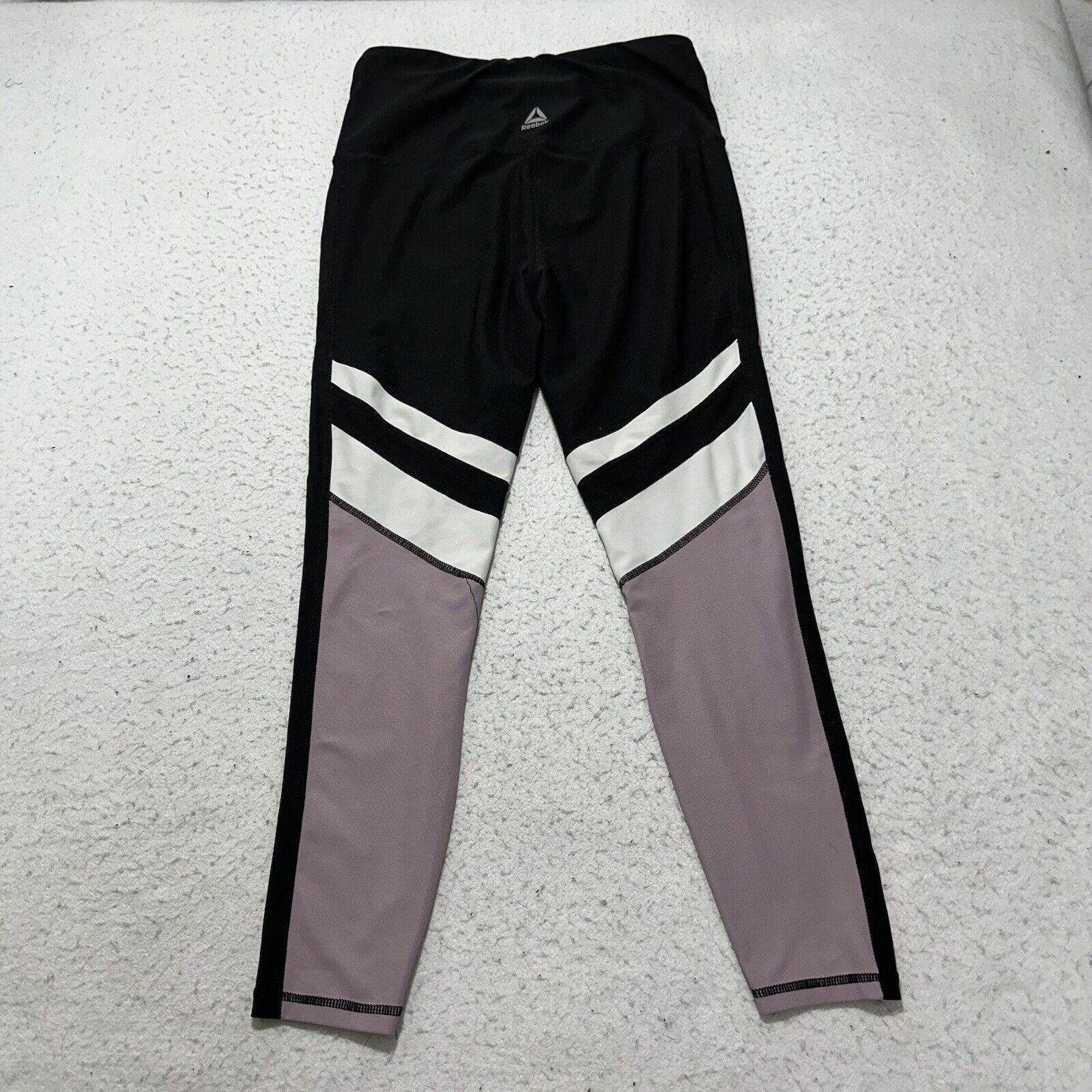 Reebok Reebok Small Black Purple Leggings Athletic Yoga Pants Size 28" / US 6 / IT 42 - 5 Thumbnail
