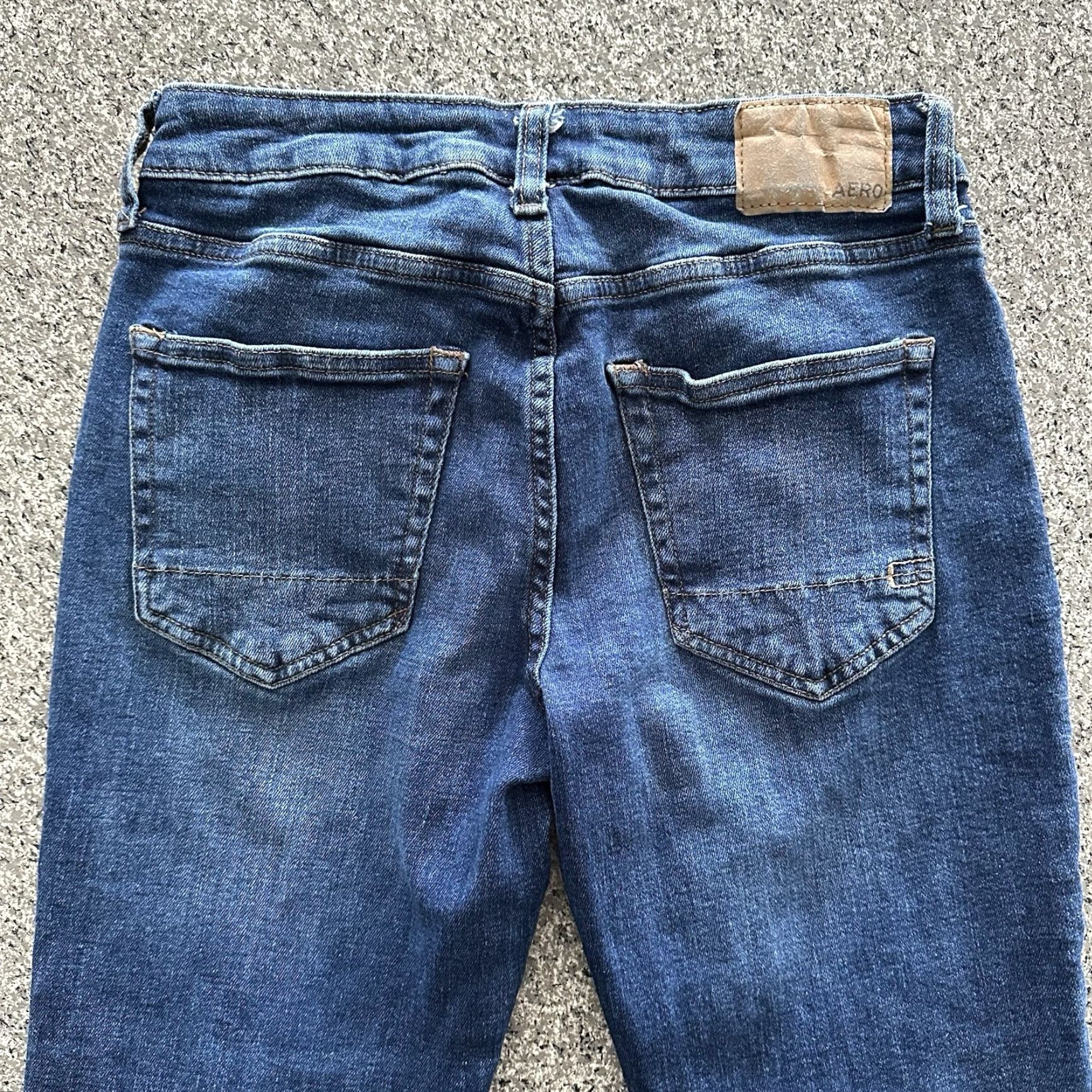 Vintage VINTAGE Aéropostale Jeans Women’s 28 Straight Denim Blue Slim Stretch Mid Rise 27in Inseam 27in Womens Jeans Size 28" / US 6 / IT 42 - 4 Thumbnail